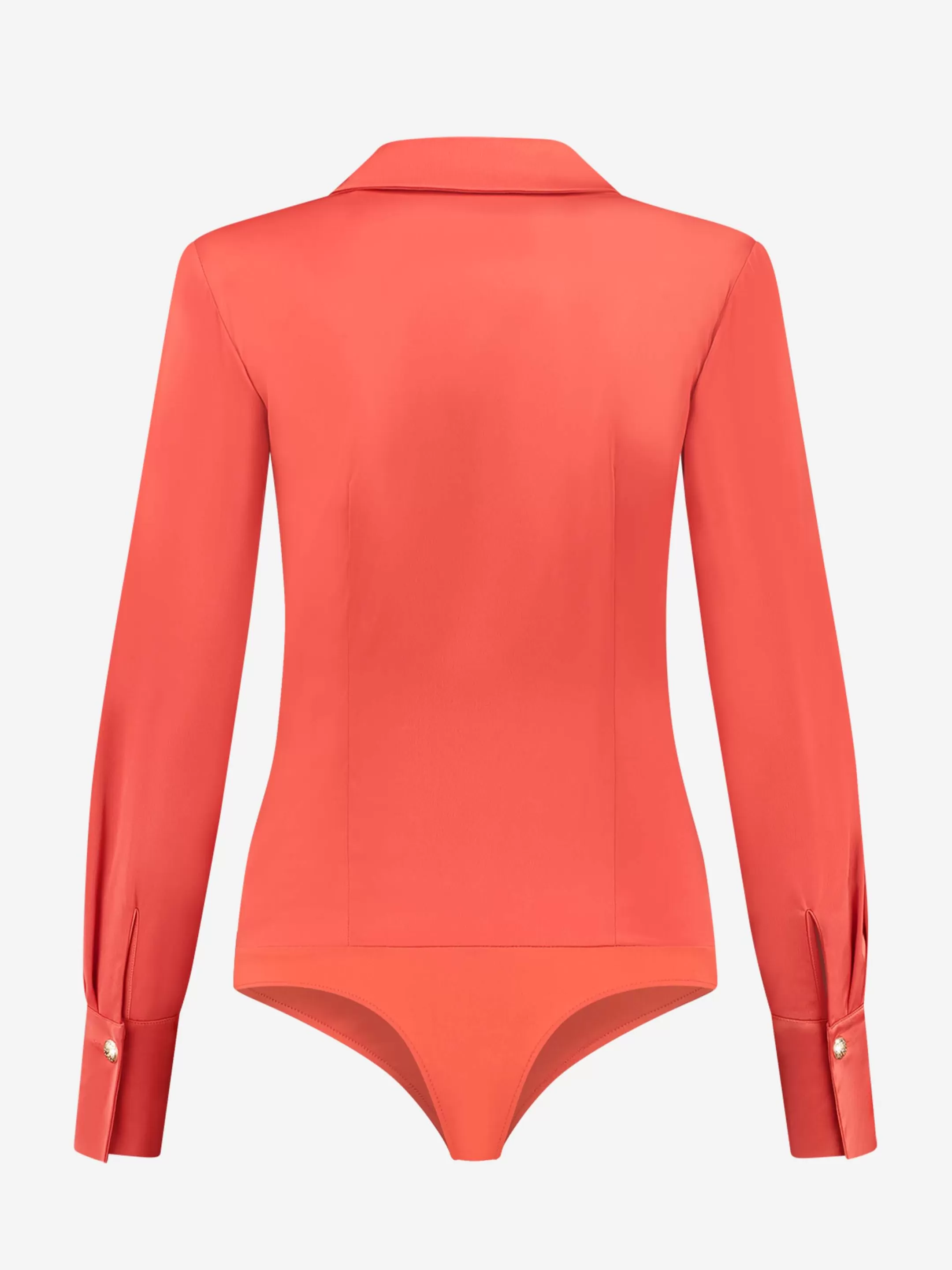 Outlet Aangesloten body met satijn look Tops