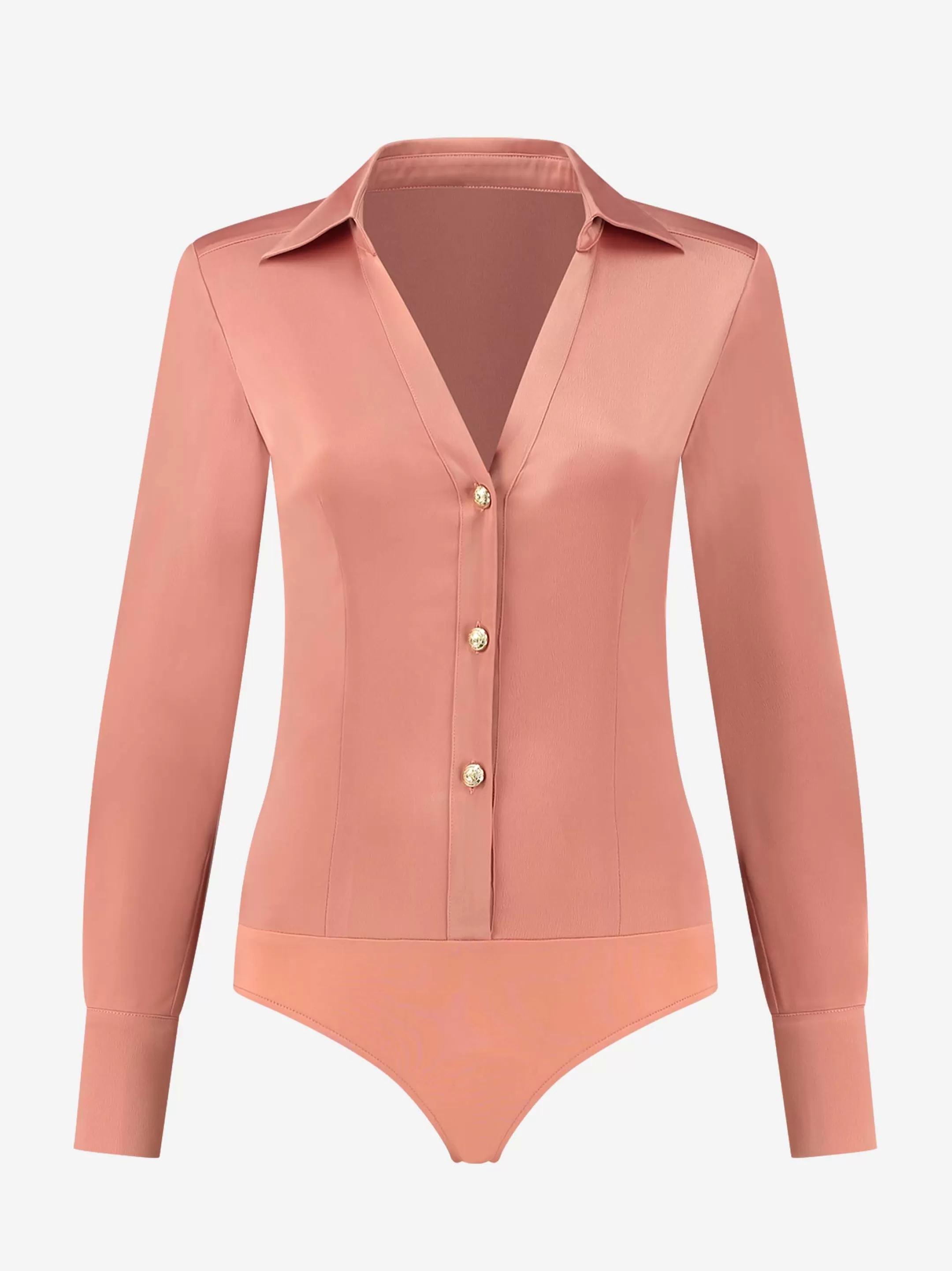 Cheap Aangesloten body met satijn look Tops