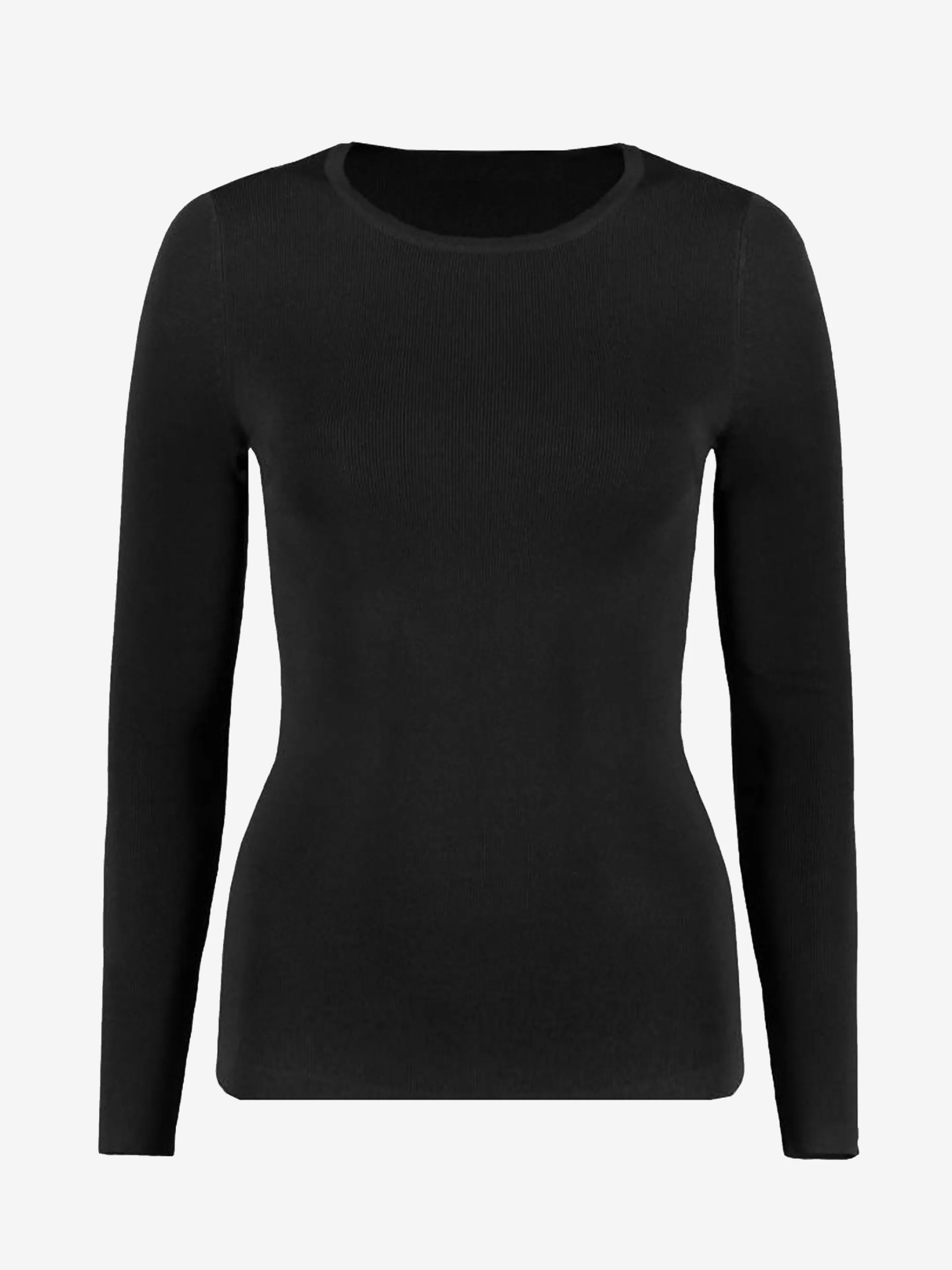 Online AANGESLOTEN TOP MET LANGE MOUWEN Basics | Tops