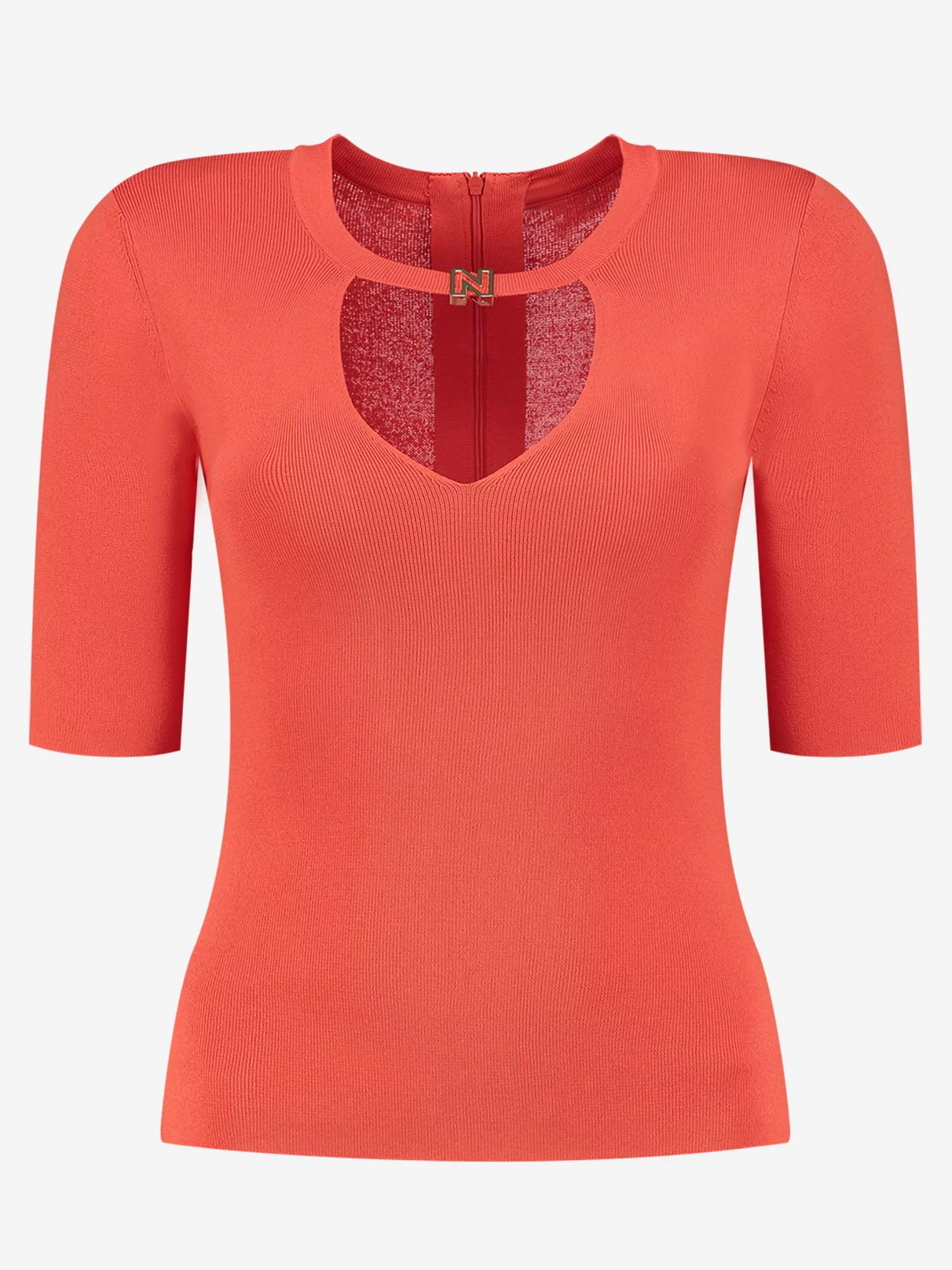 Clearance Aangesloten top met N logo Tops