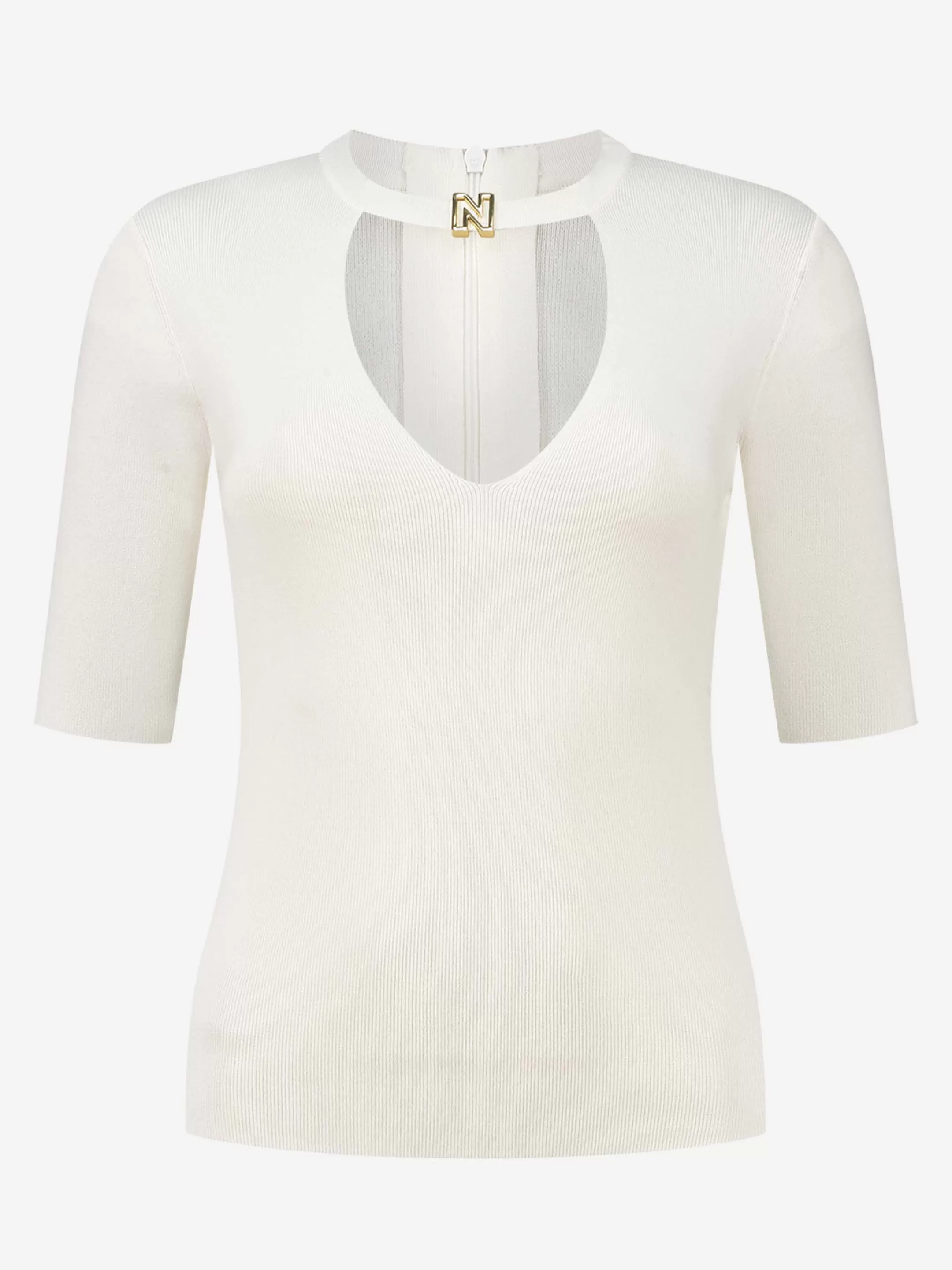 Online AANGESLOTEN TOP MET N LOGO Tops | Selected by Kate Moss