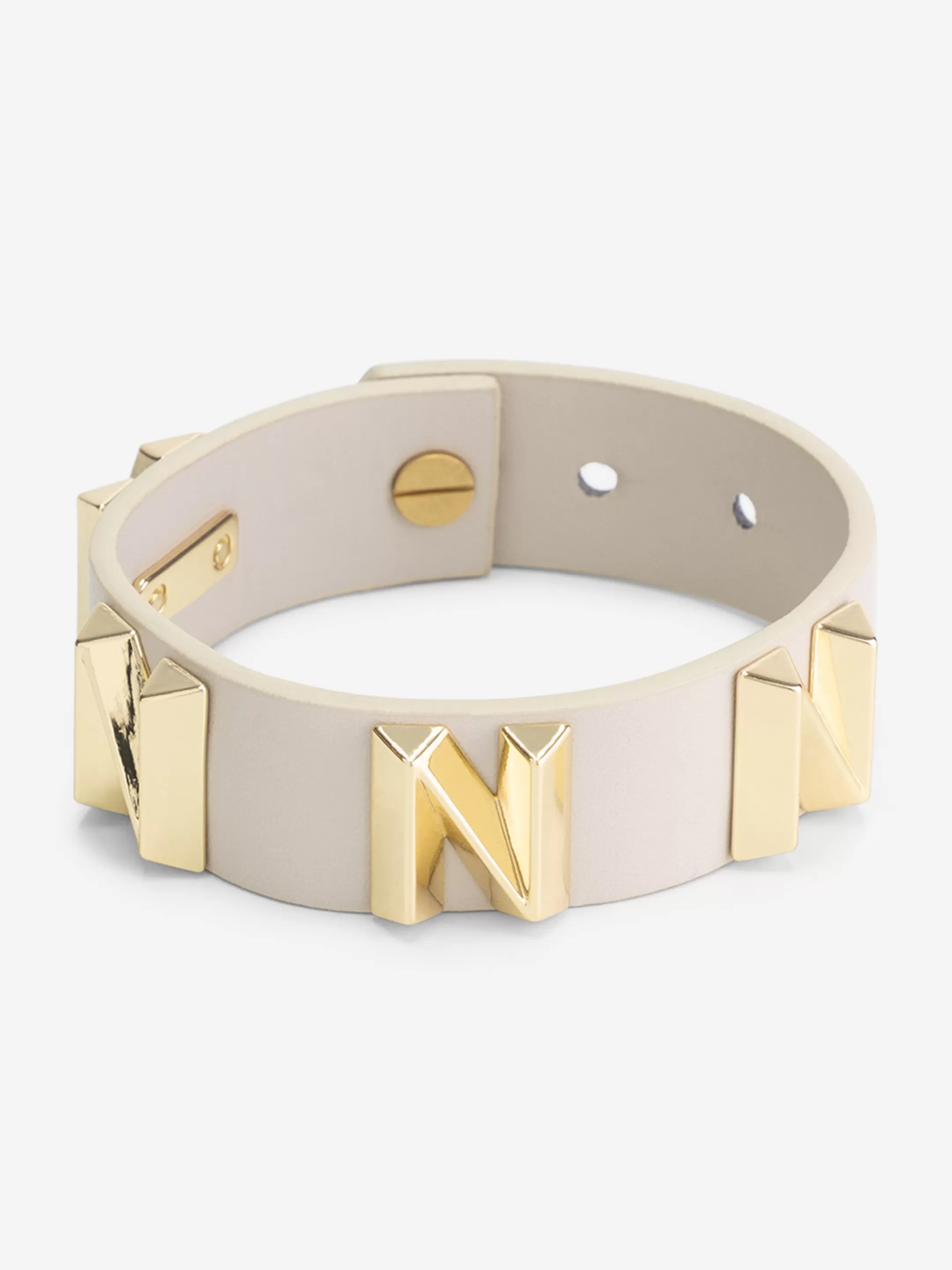 Store ARMBAND MET LOGO STUDS Sieraden