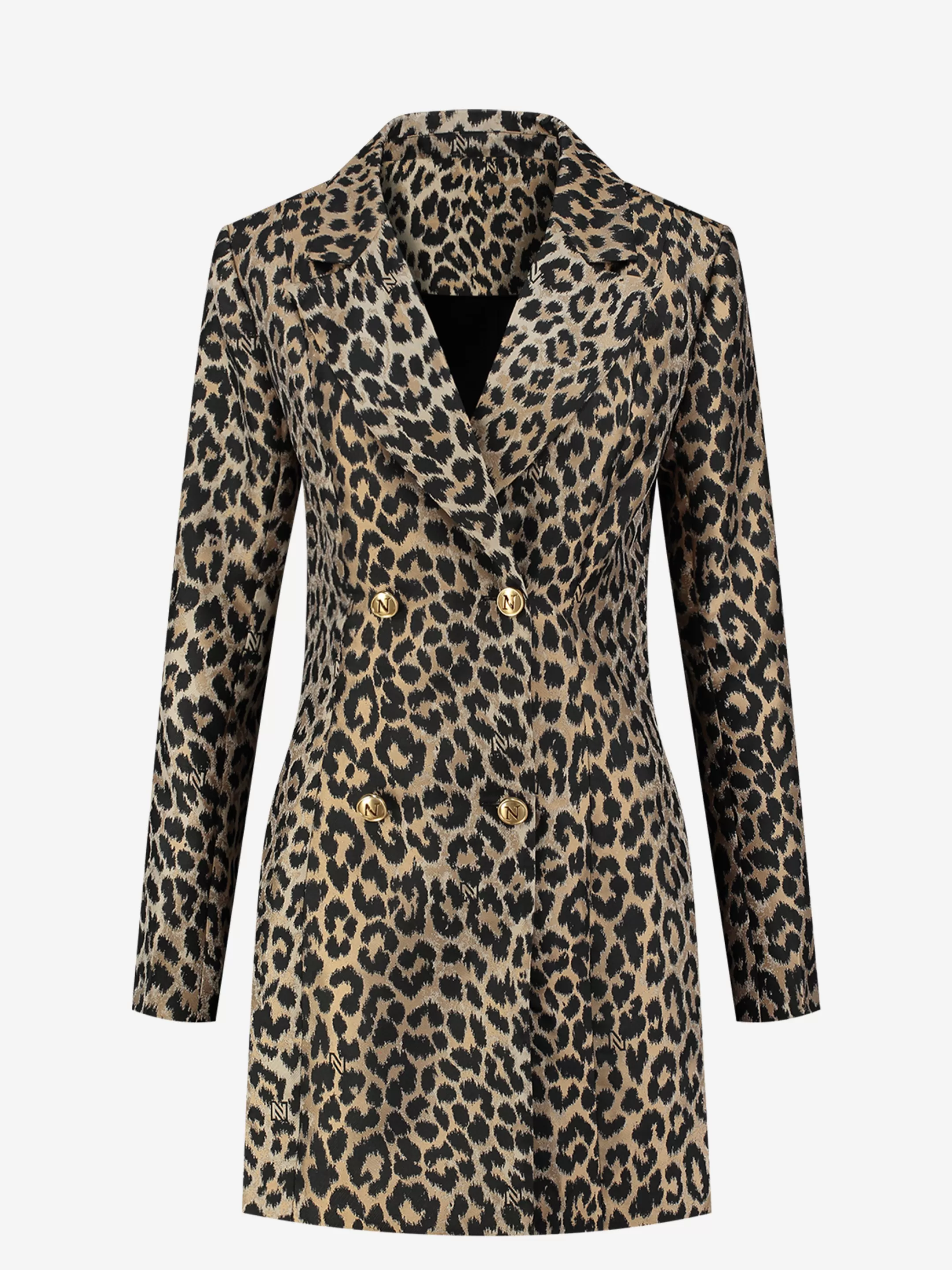 Cheap Blazer jurk met dieren print Jurken