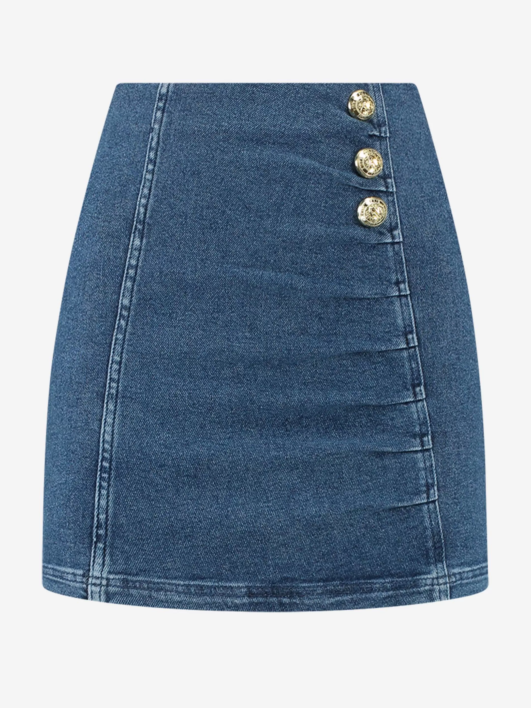 Discount DENIM FITTED ROK Rokken