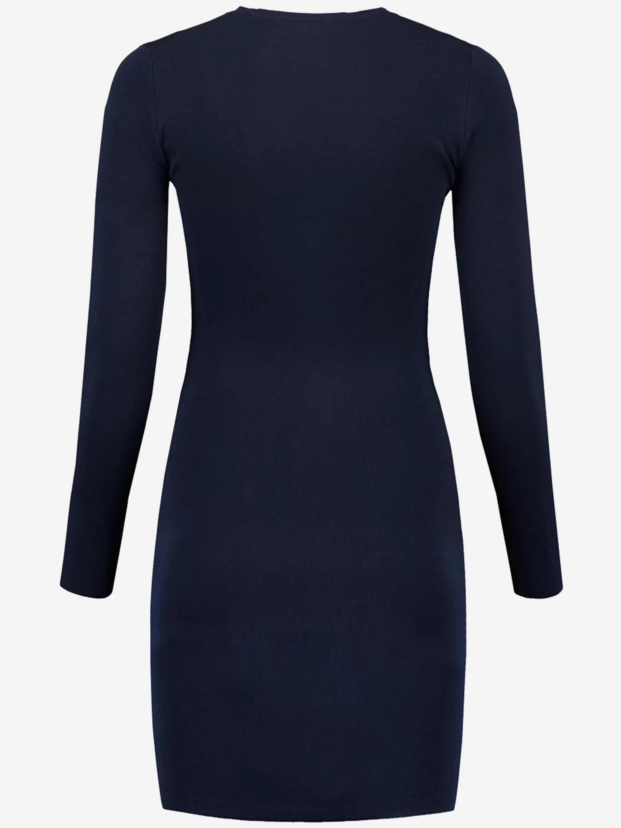 Sale DONKERBLAUWE AANGESLOTEN JURK Basics | Jurken