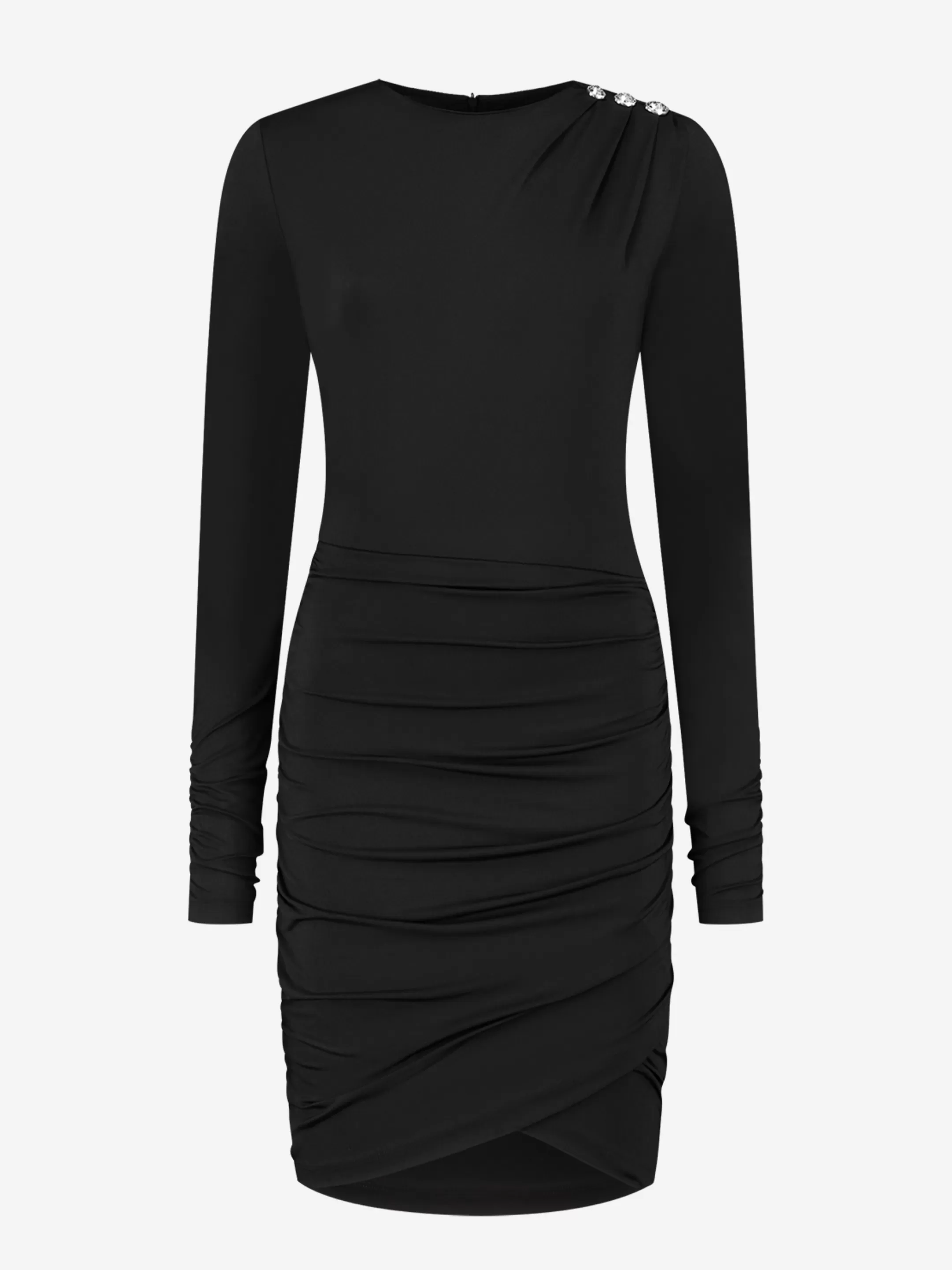 Shop FITTED JURK MET GEDRAPEERDE SCHOUDER Jurken | Selected by Kate Moss