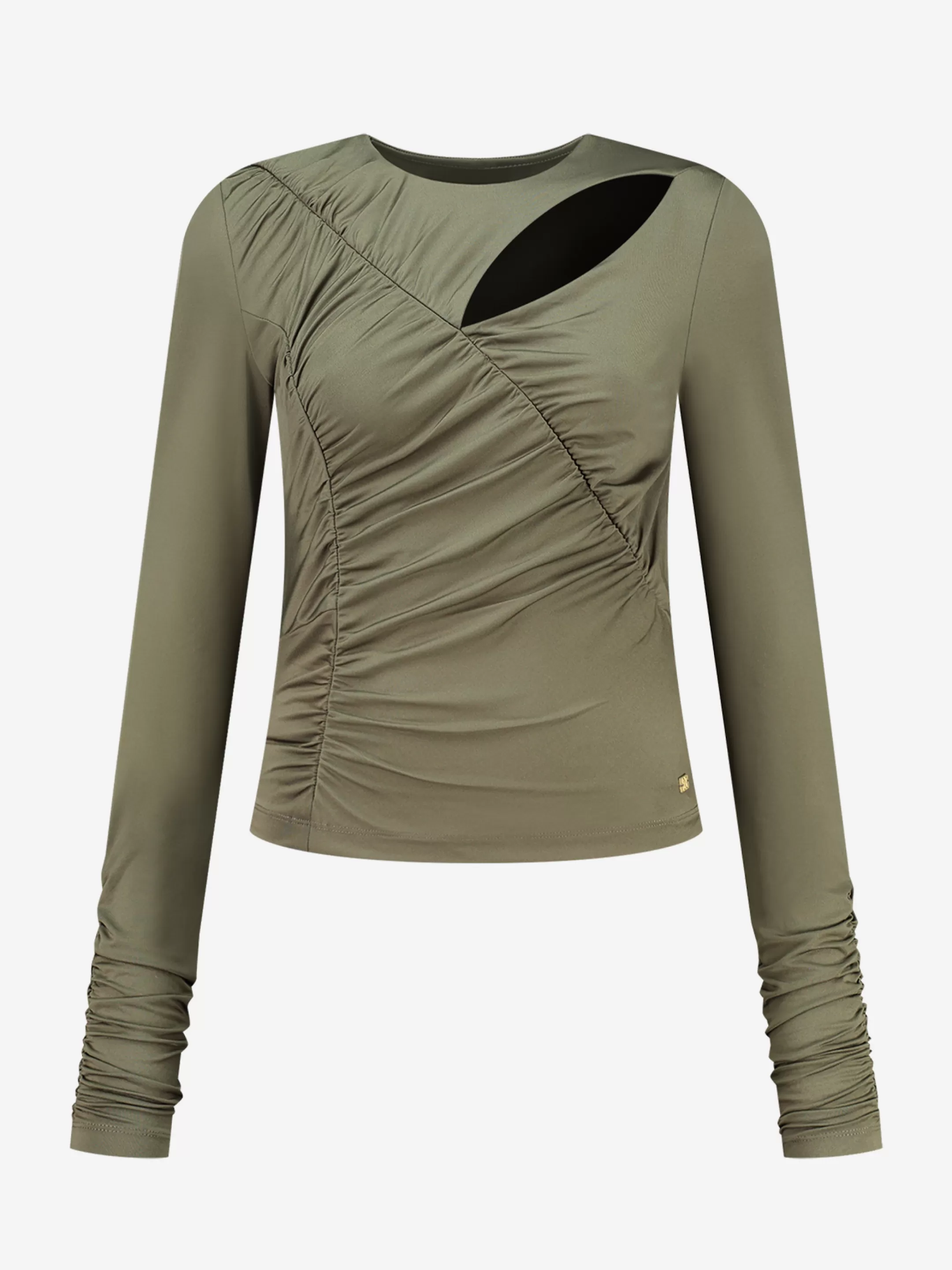 Online Fitted top met cut-out Tops