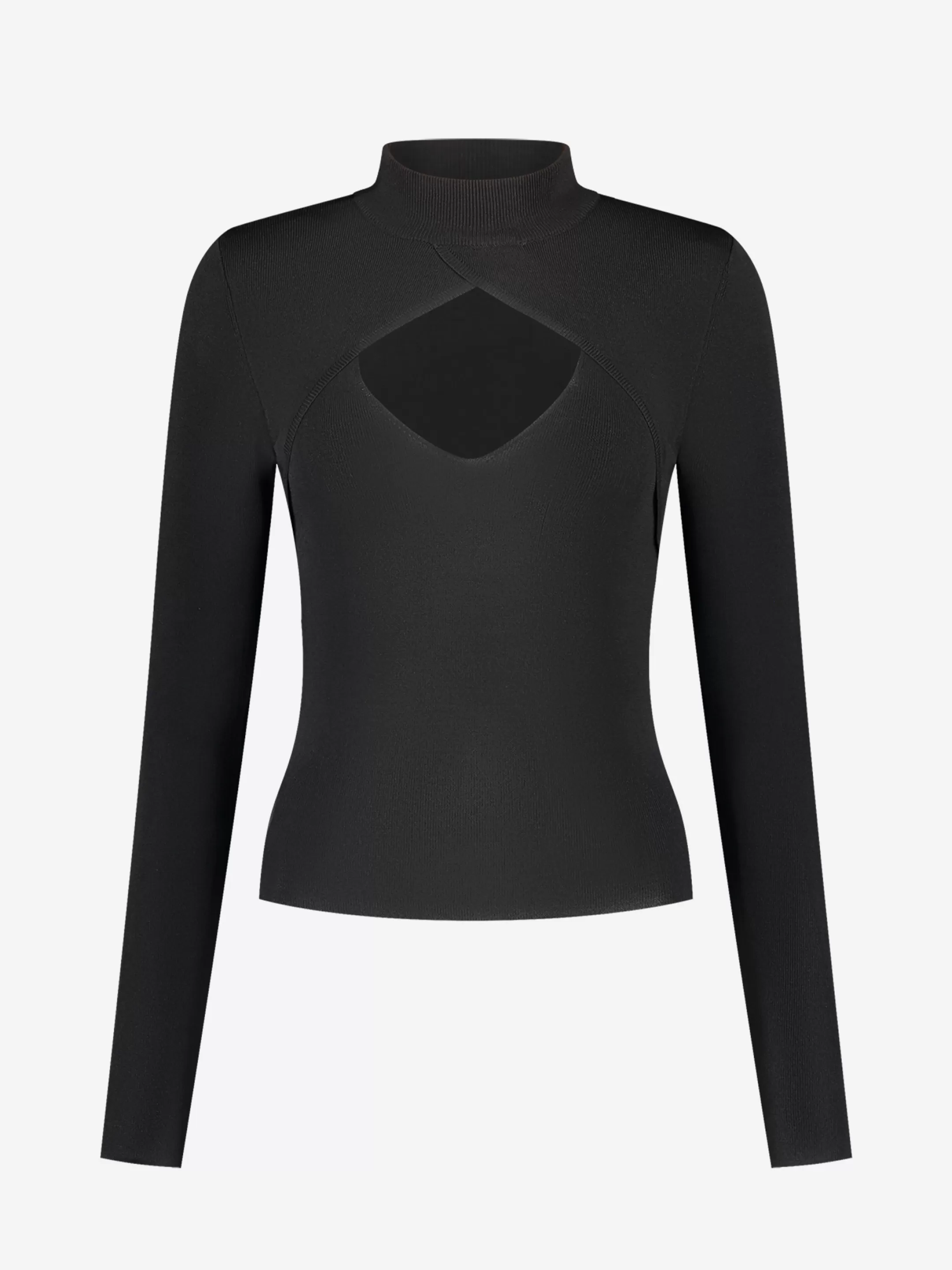 Online Fitted top met cut-out     Tops