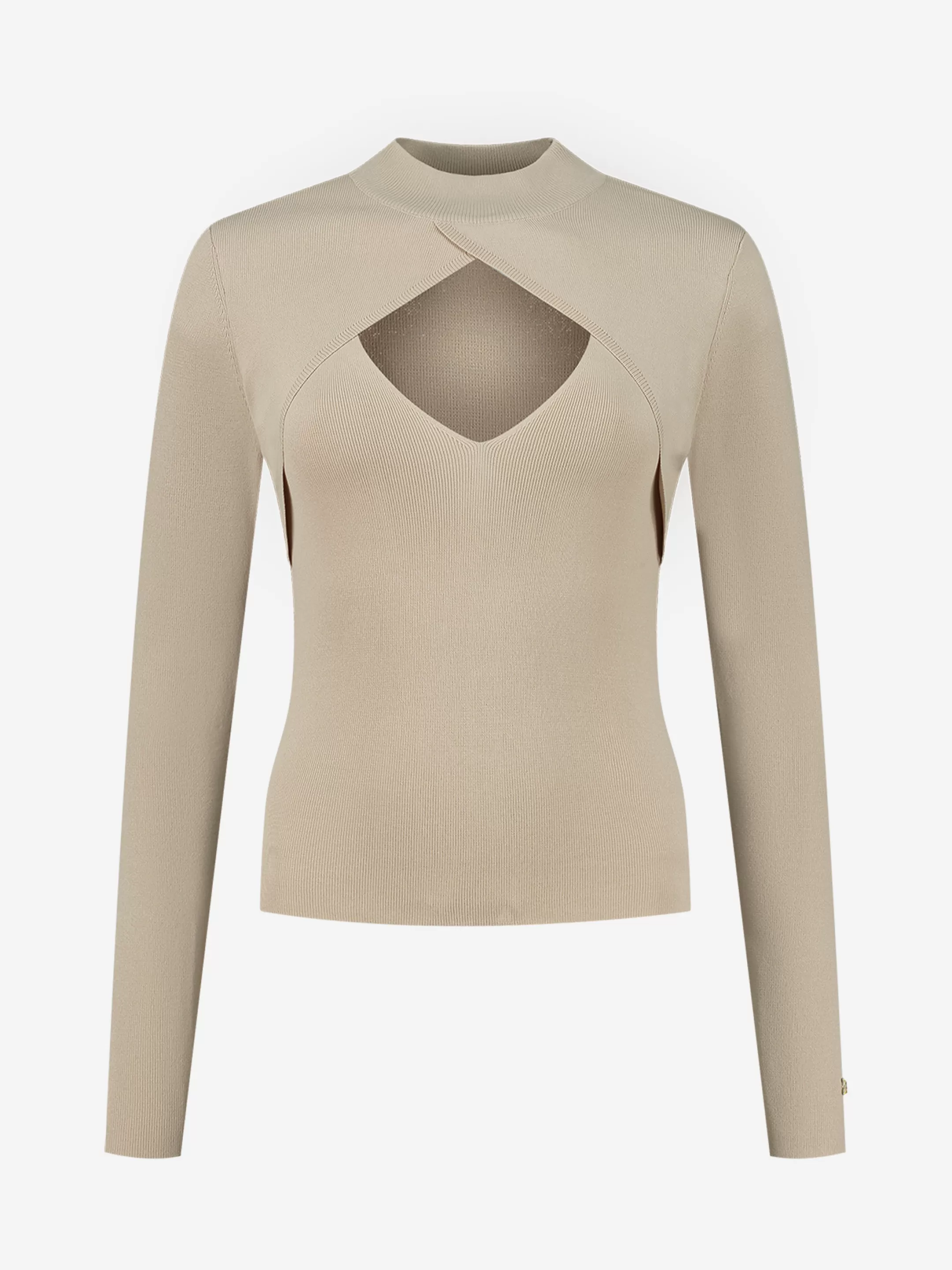 Hot Fitted top met cut-out     Tops