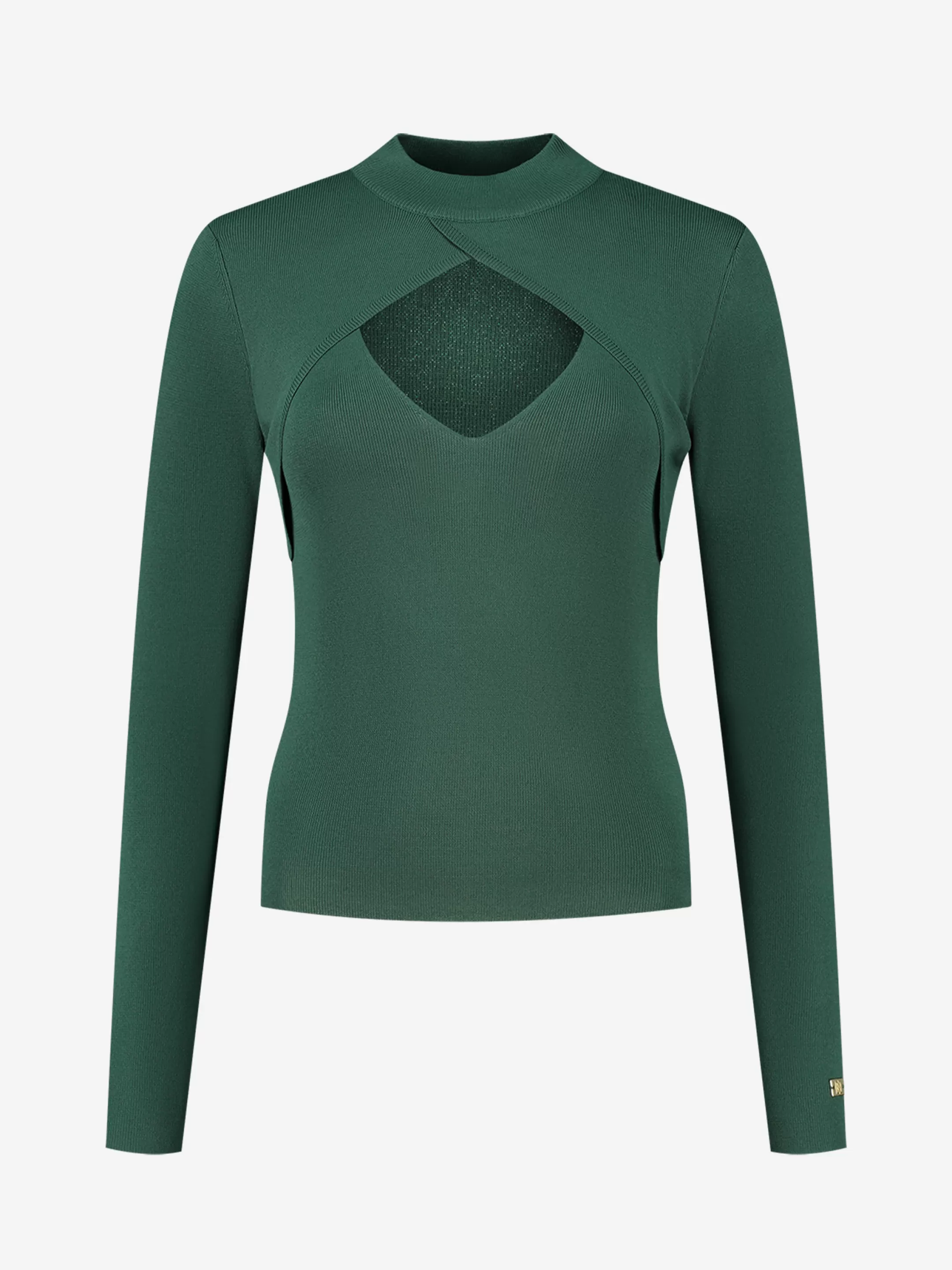 Flash Sale Fitted top met cut-out     Tops