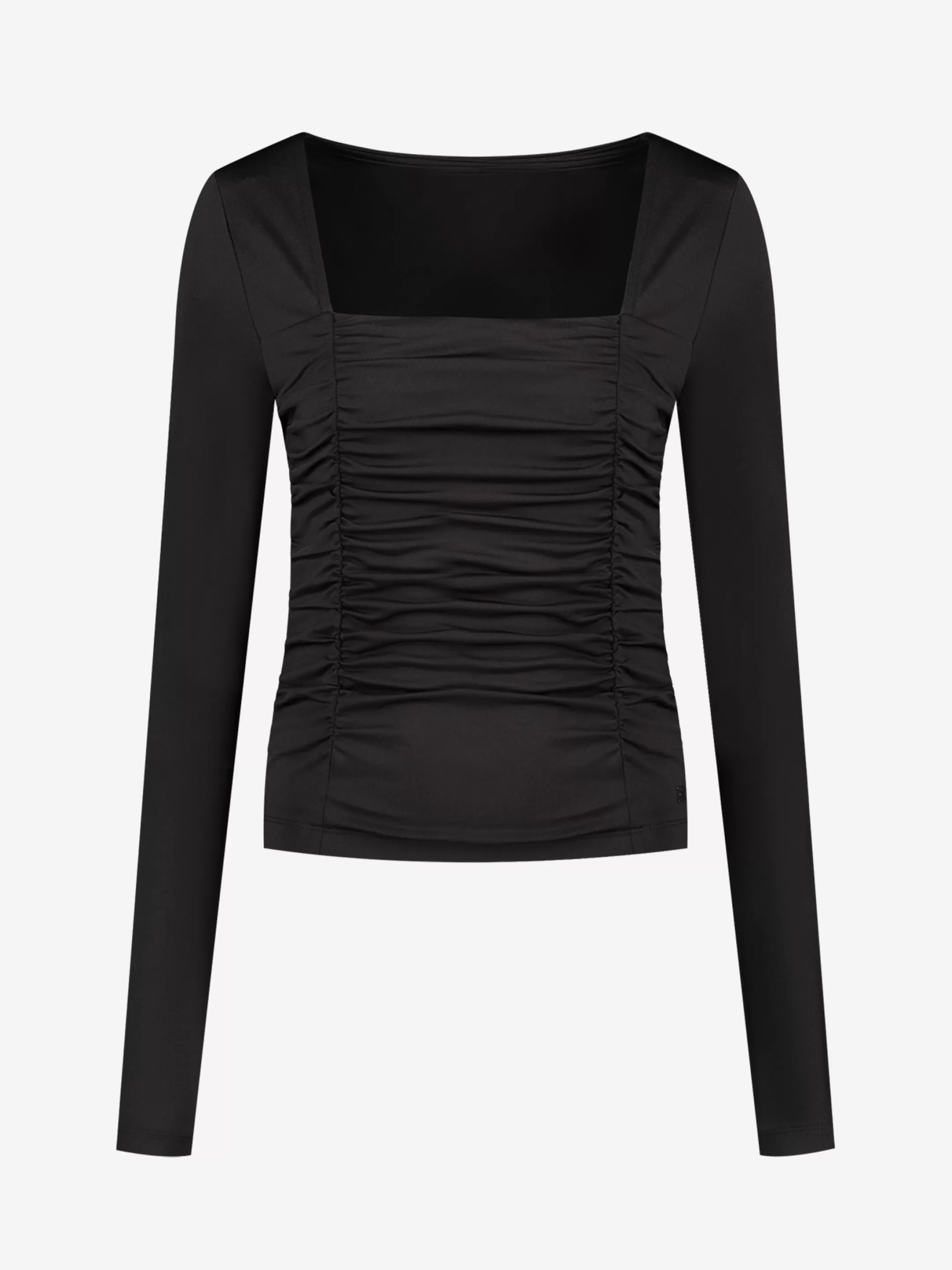 Sale FITTED TOP MET VIERKANTE HALSLIJN Tops | Selected by Kate Moss