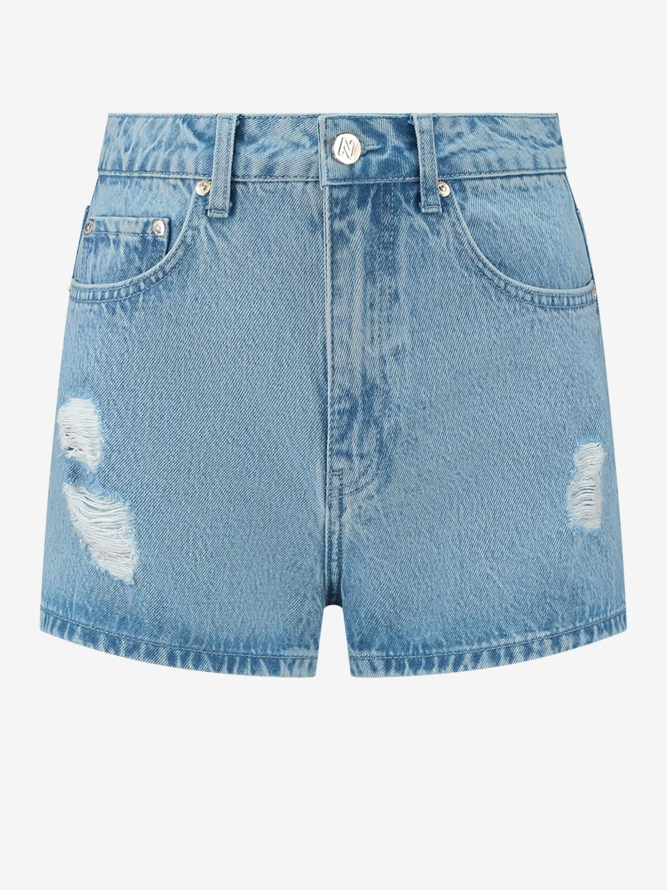 Hot HIGH RISE DENIM SHORTS Shorts