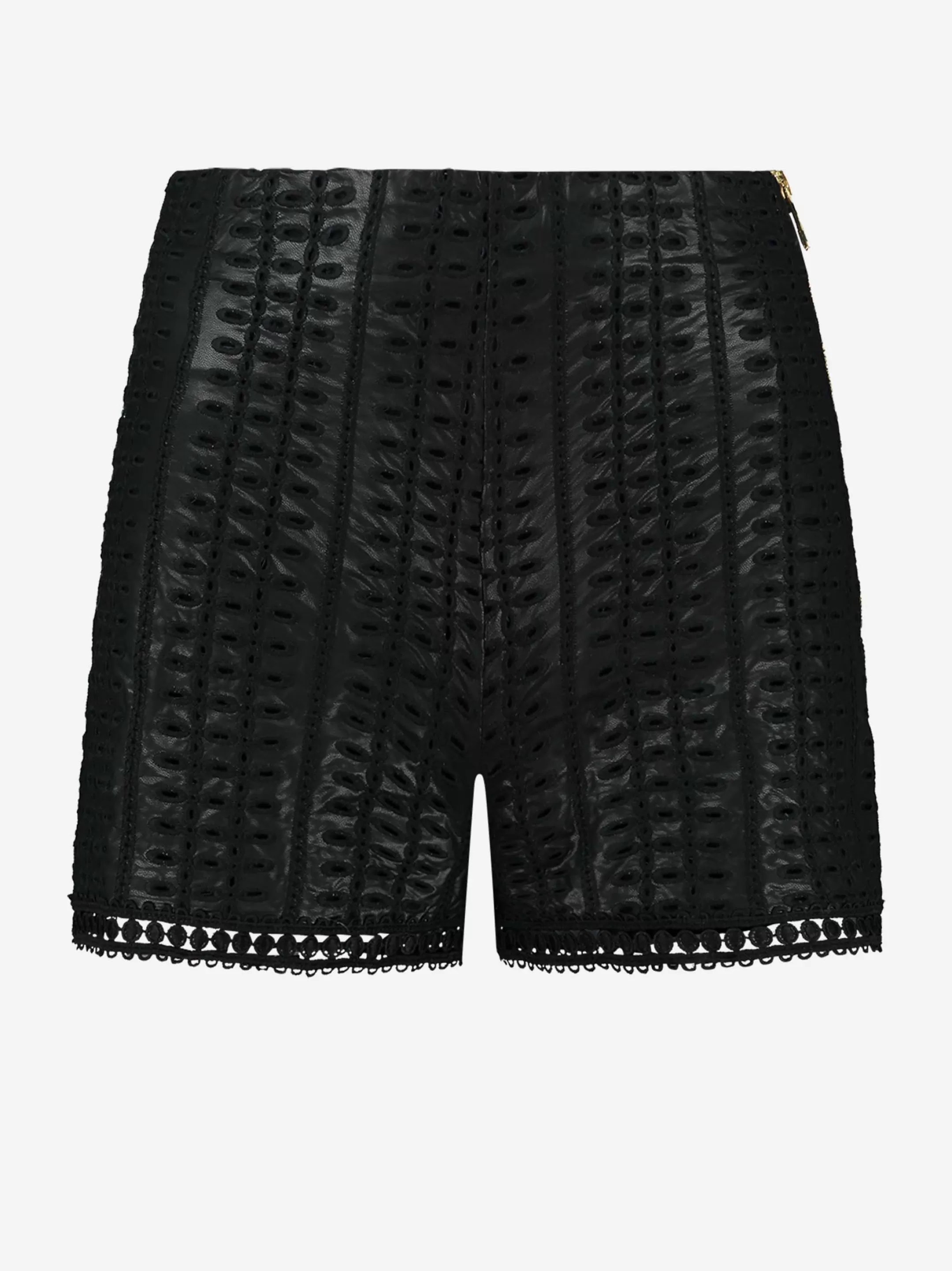 Hot HIGH RISE VEGAN LEREN SHORTS MET RITSSLUITING Shorts | Selected by Kate Moss