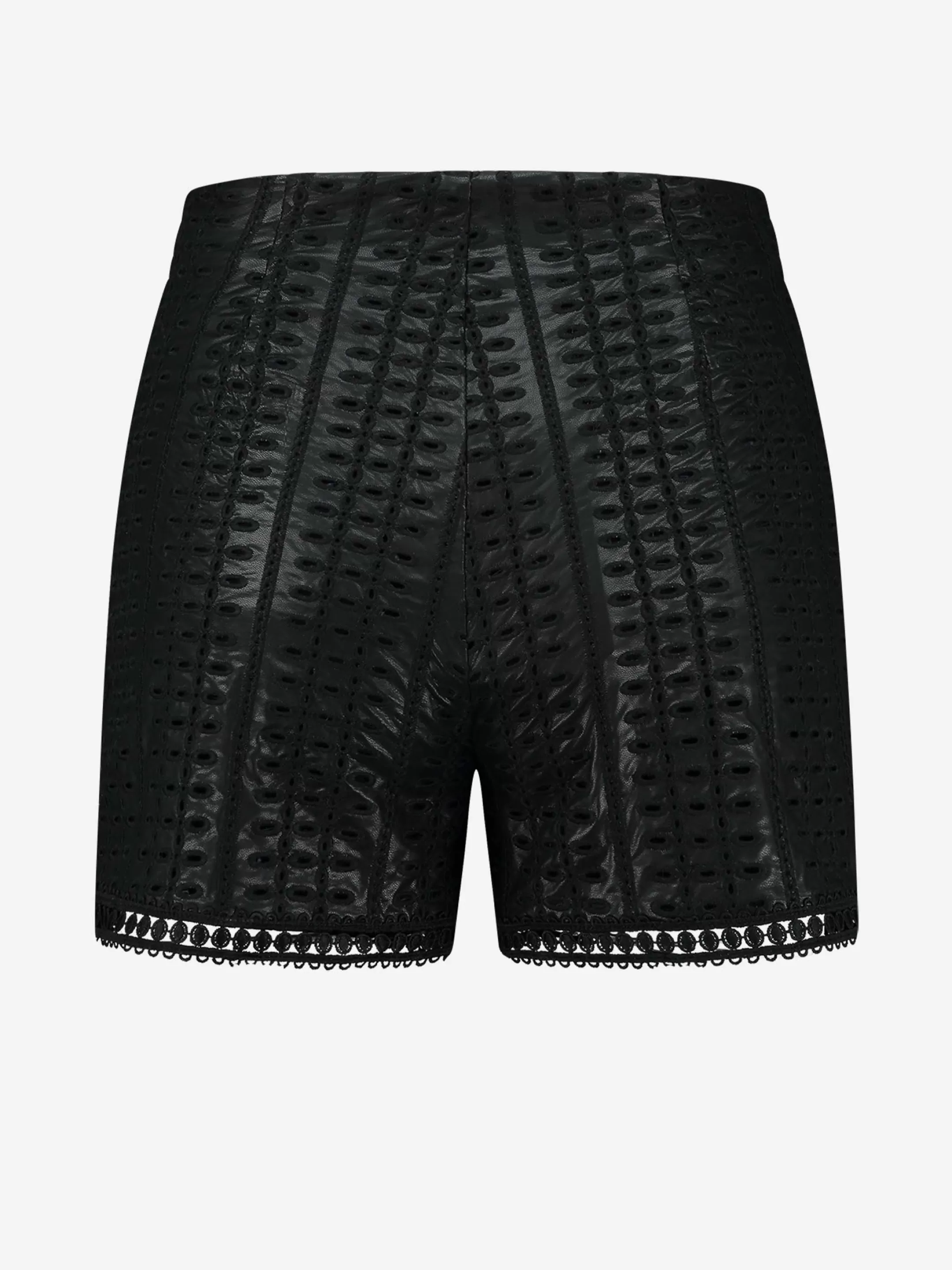 Hot HIGH RISE VEGAN LEREN SHORTS MET RITSSLUITING Shorts | Selected by Kate Moss