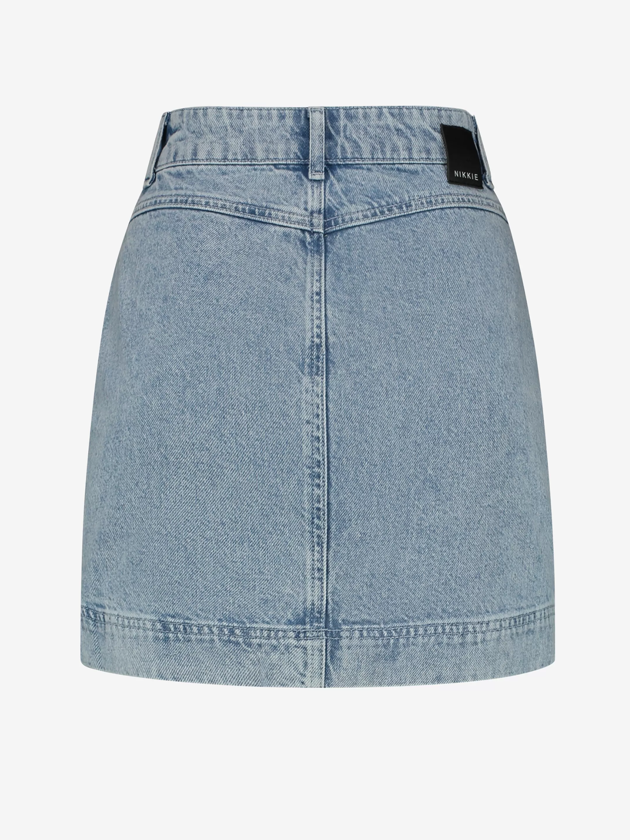 Outlet HIGH WAIST MINI SPIJKERROK Rokken