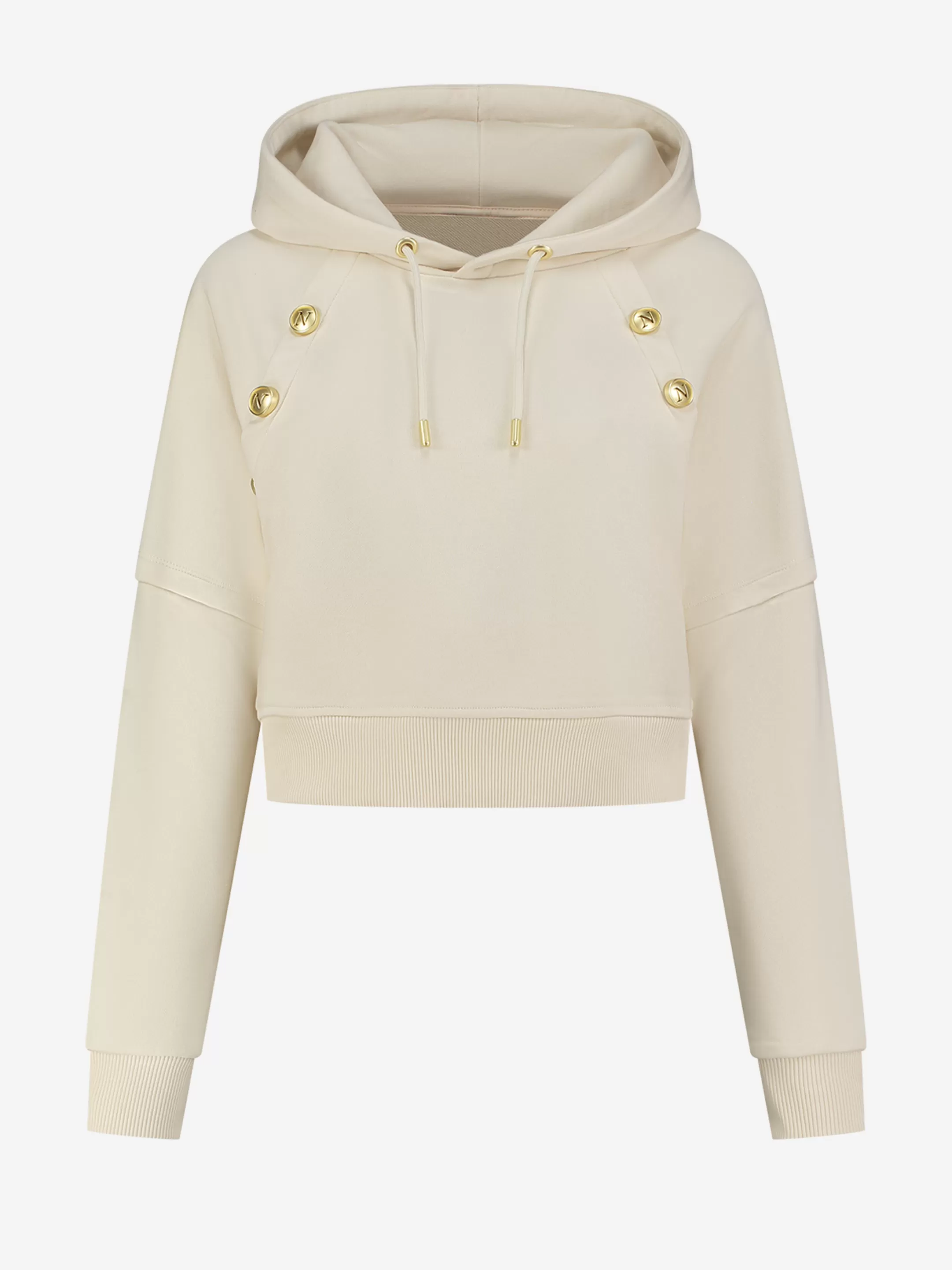 Fashion HOODIE MET KNOPEN DETAIL Truien & Vesten