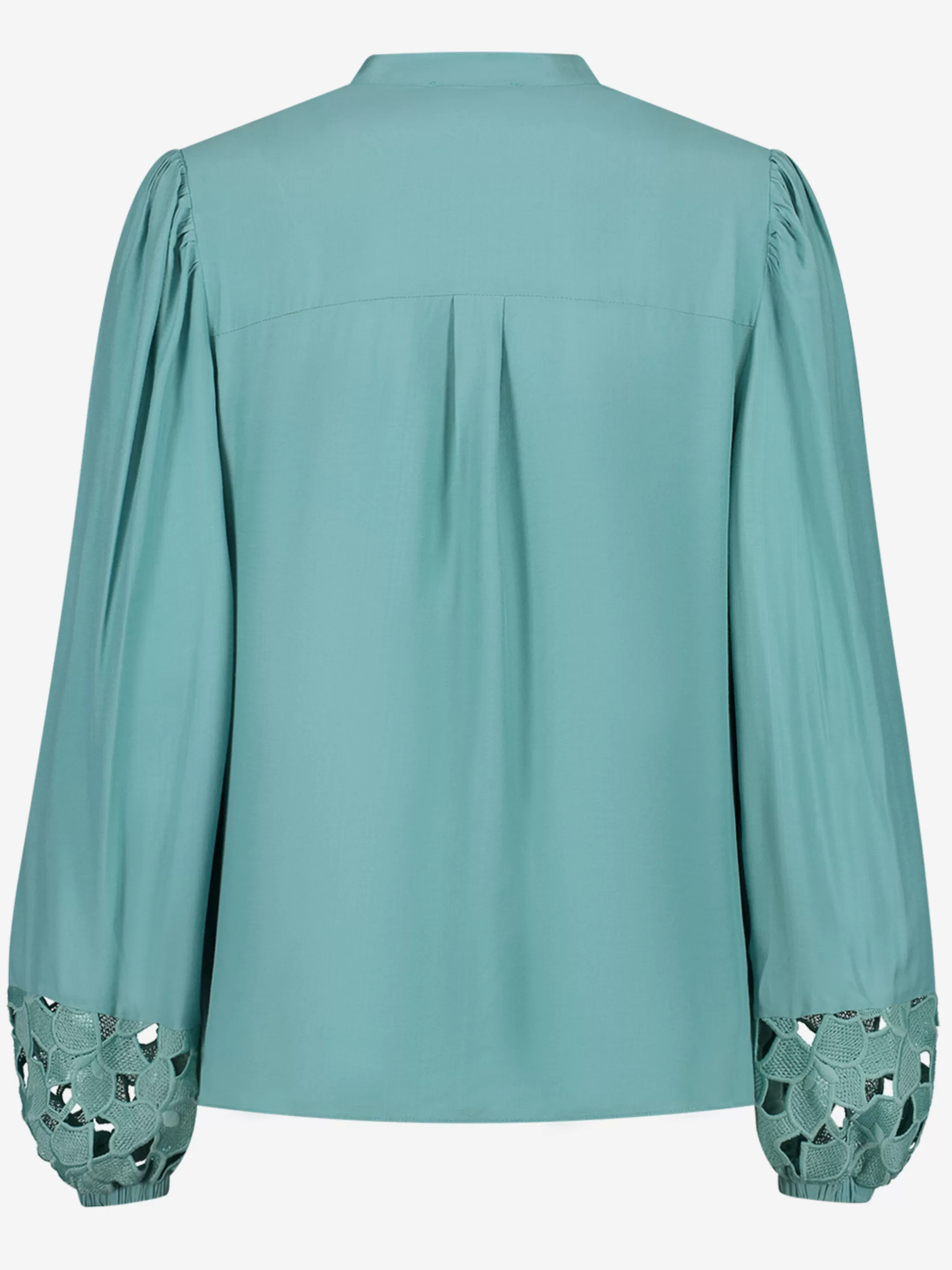 Hot KANTEN BLOUSE MET HOGE HALS Blouses