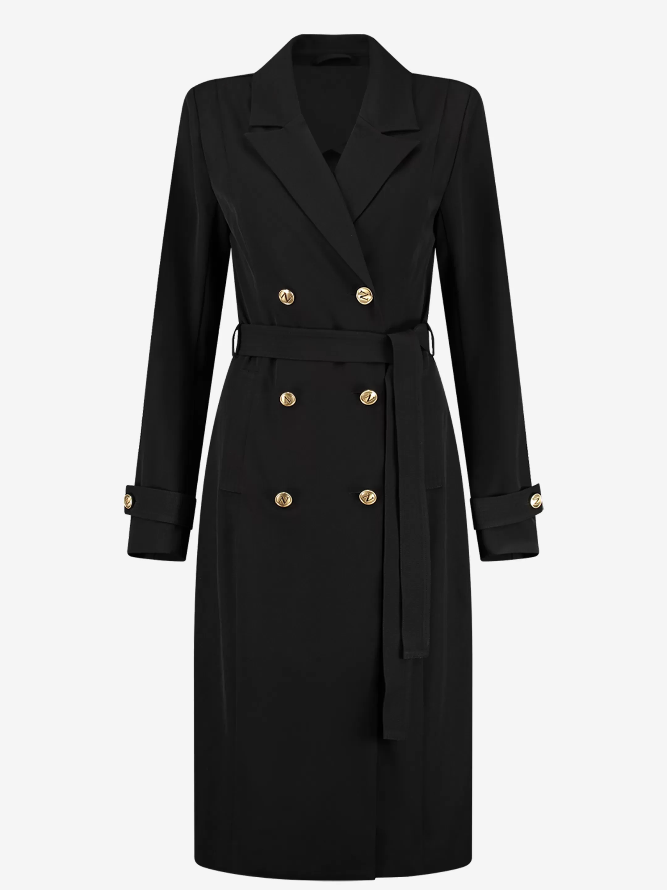 Clearance LANGE COAT MET TAILLEBAND Jassen