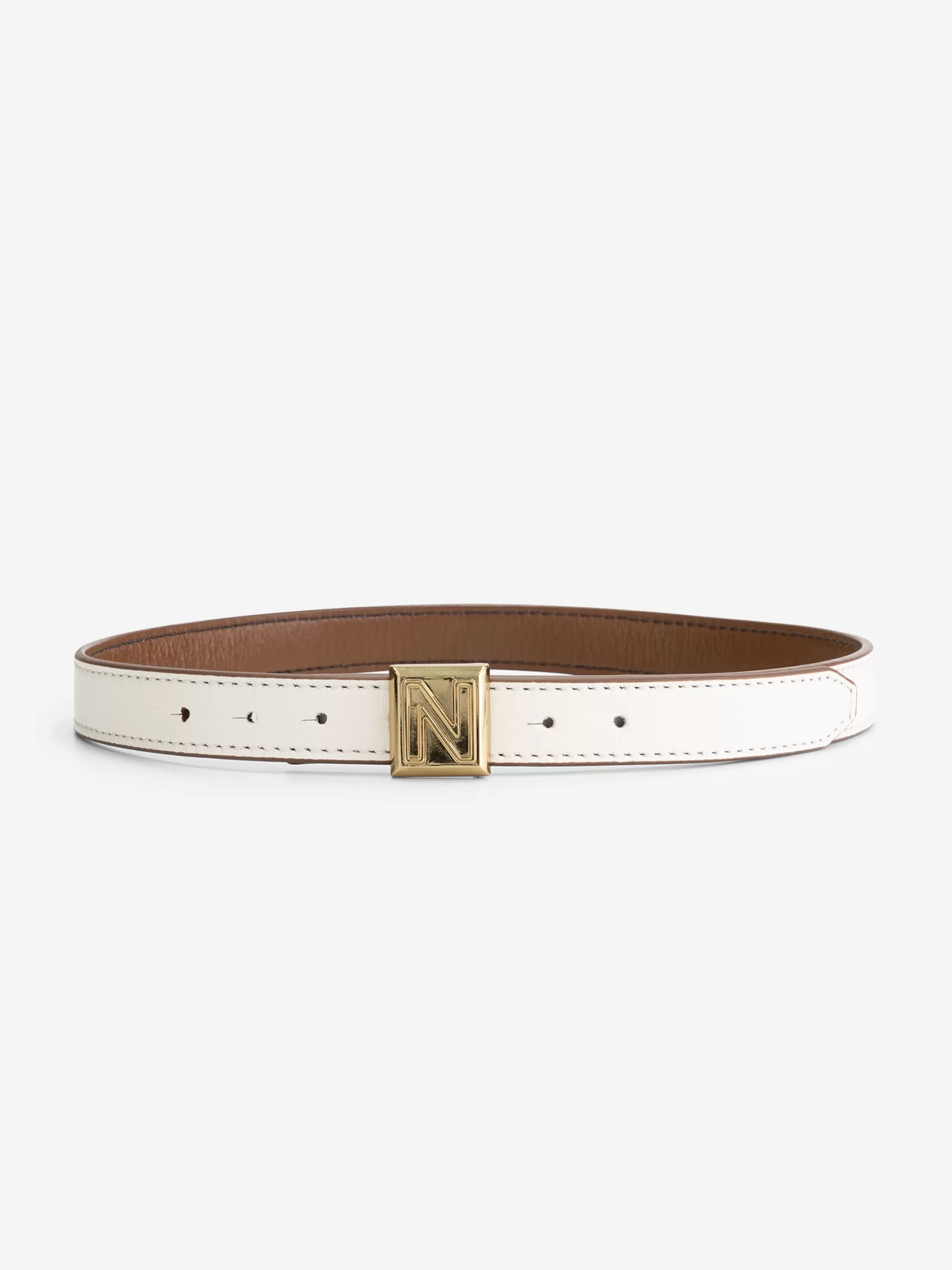 Discount OMKEERBARE LEREN TAILLE RIEM Riemen