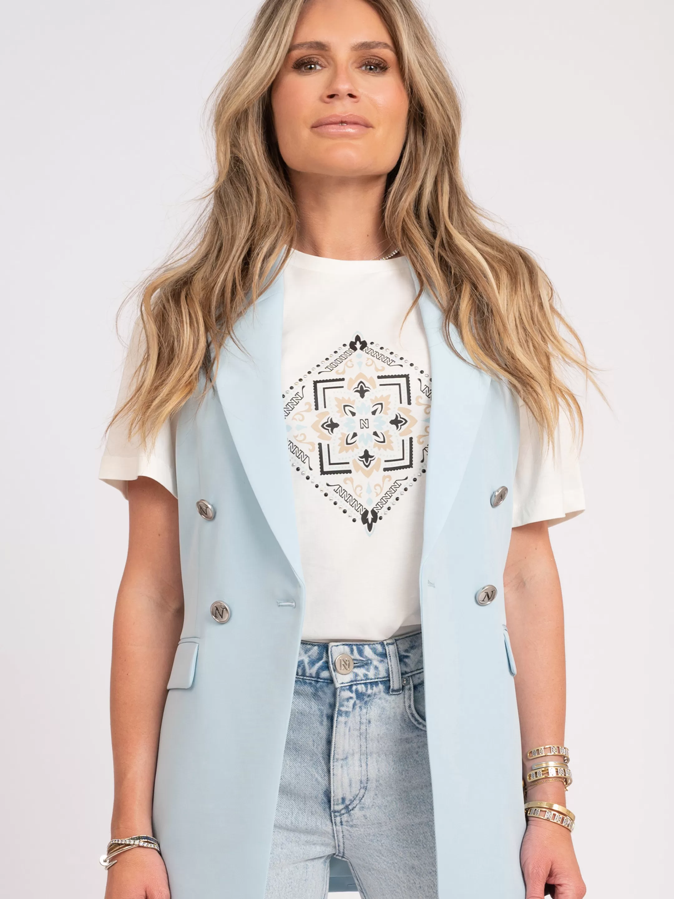 Fashion OVERSIZED T-SHIRT MET PRINT T-shirts