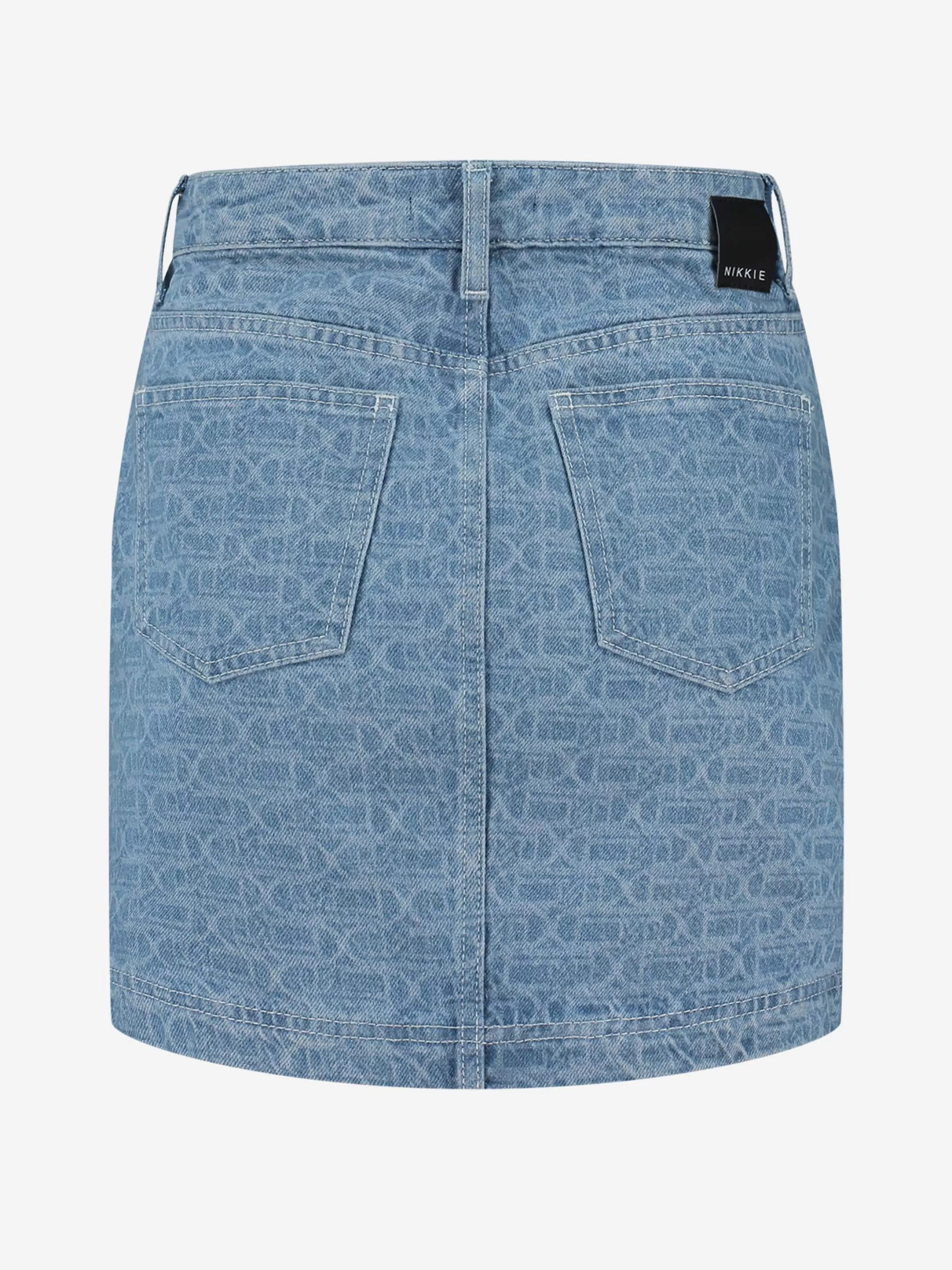 Outlet REGULAR DENIM ROK MET LOGO MONOGRAM Rokken | Sets