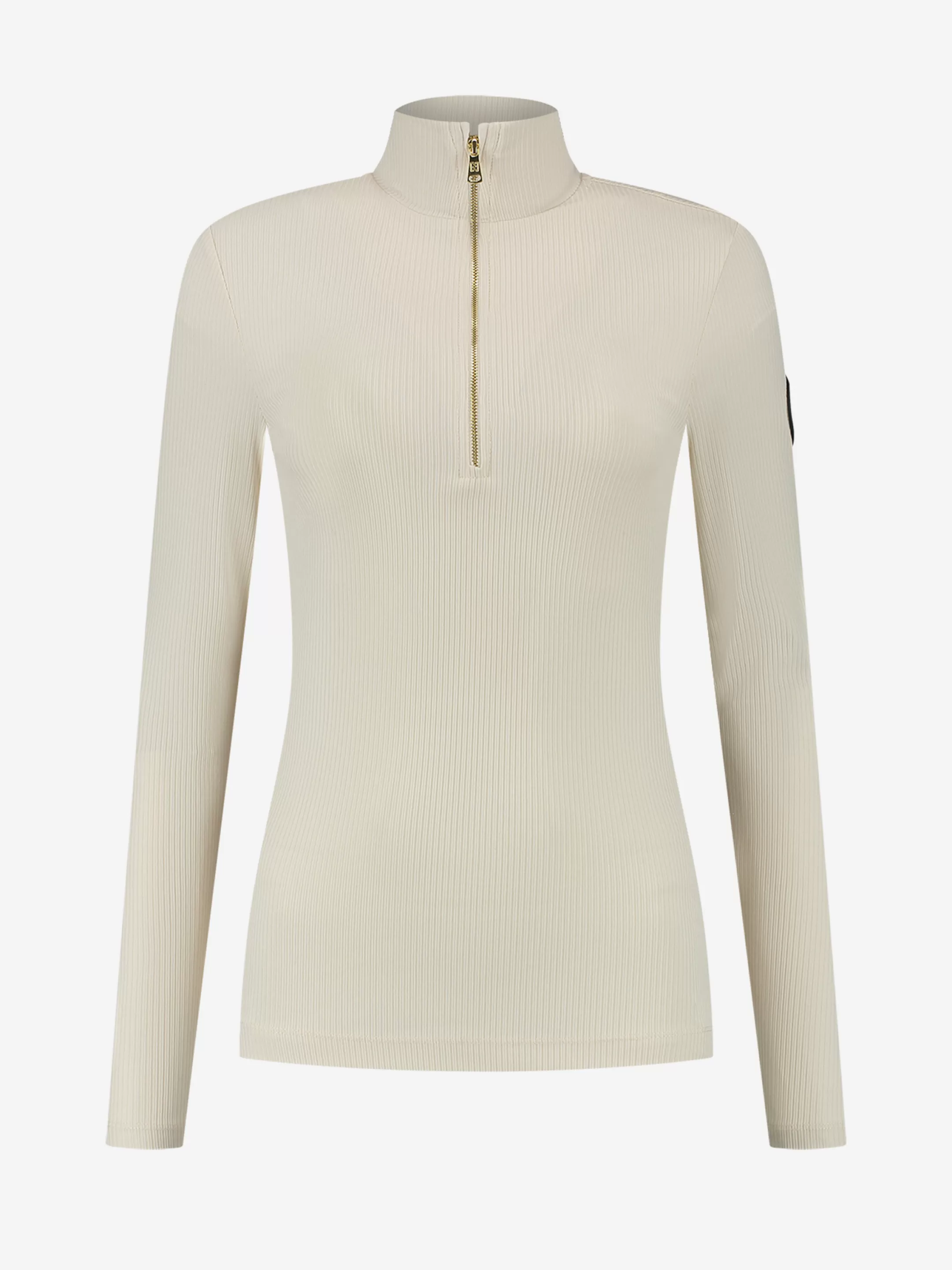 Cheap RIB TOP MET LANGE MOUWEN EN RITS Shirts | Tops