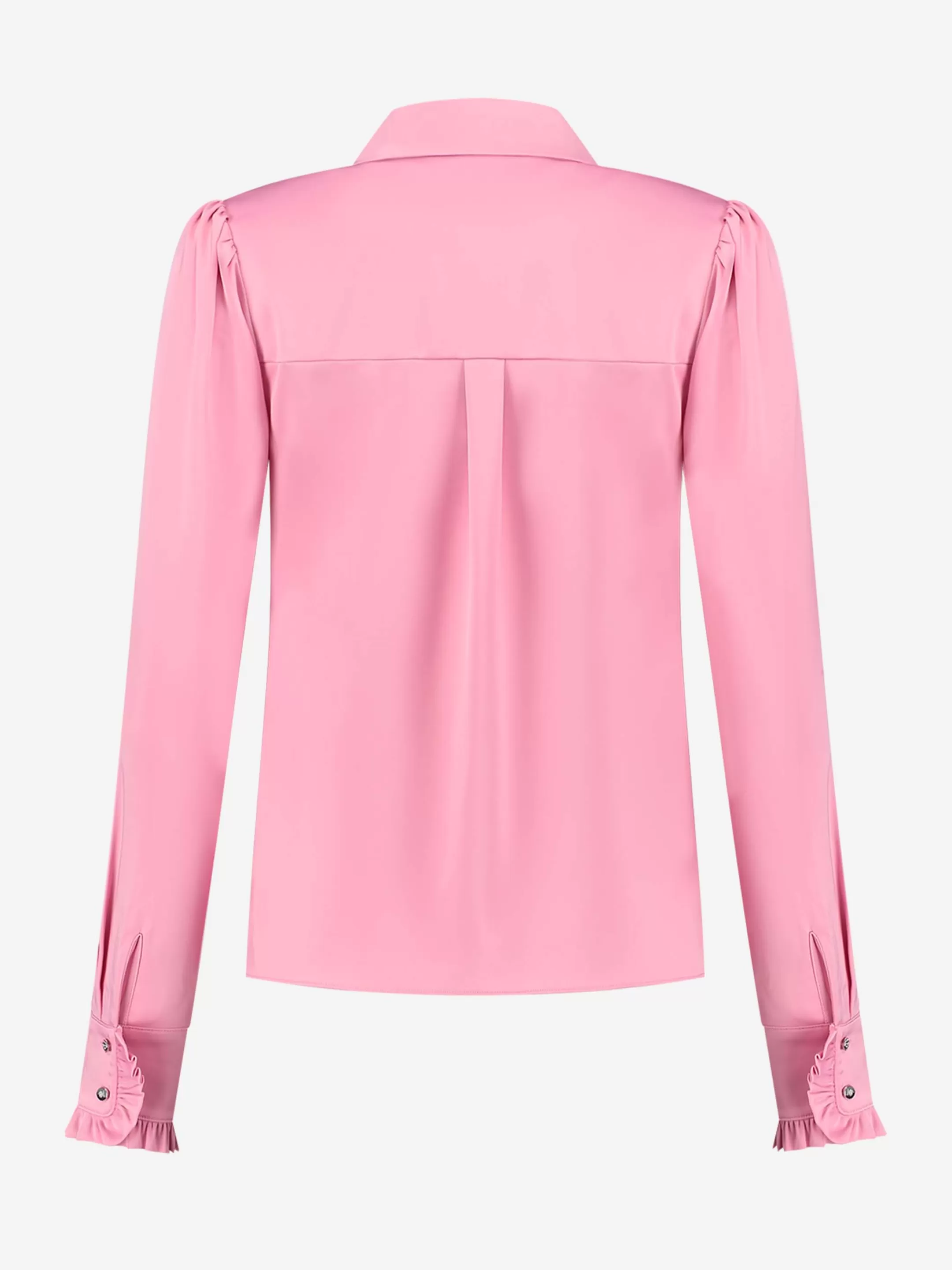 Outlet SATIJN LOOK BLOUSE MET RUCHES Blouses