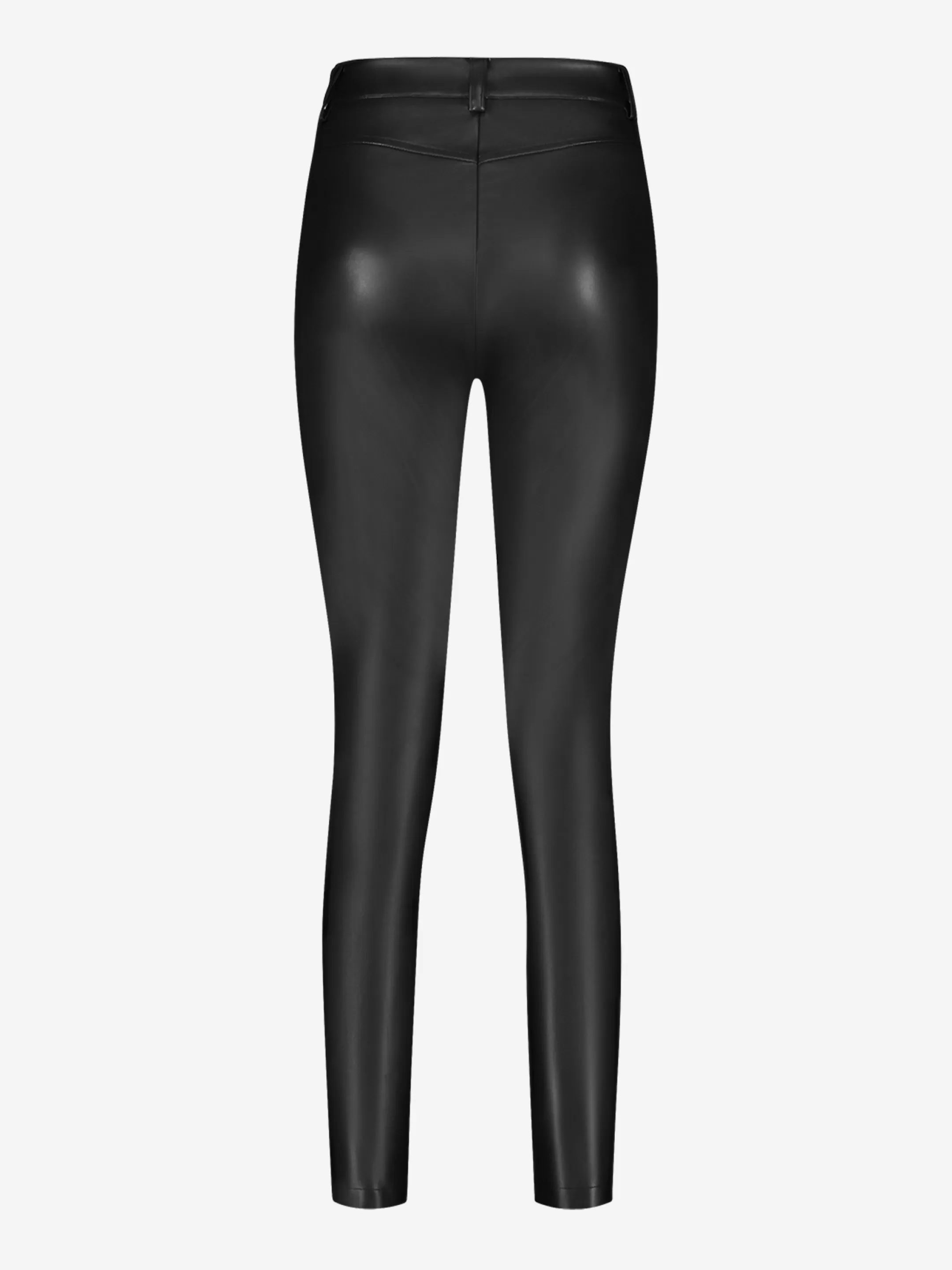 Store SHINY VEGAN BROEK MET MIDDELHOGE TAILLE Broeken