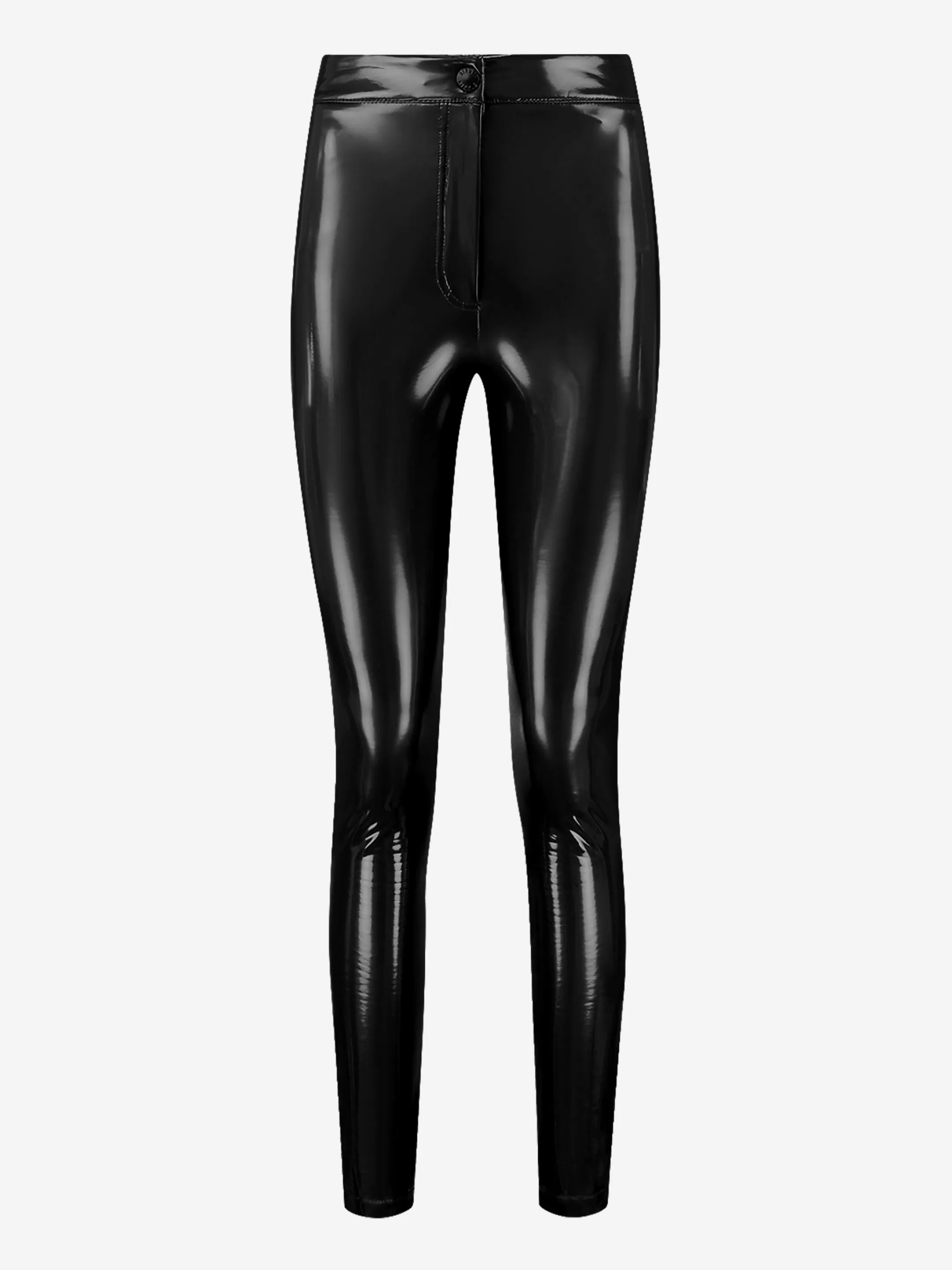 Shop SKINNY VINYL BROEK MET MID RISE Broeken | Selected by Kate Moss