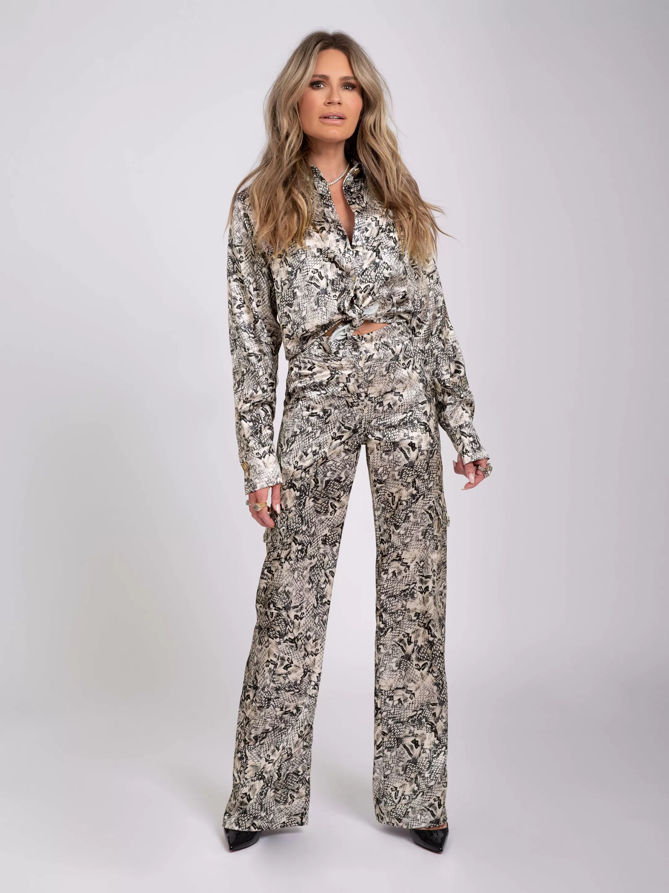 Clearance STRAIGHT BROEK MET SLANGEN PRINT Selected by Kate Moss | Broeken