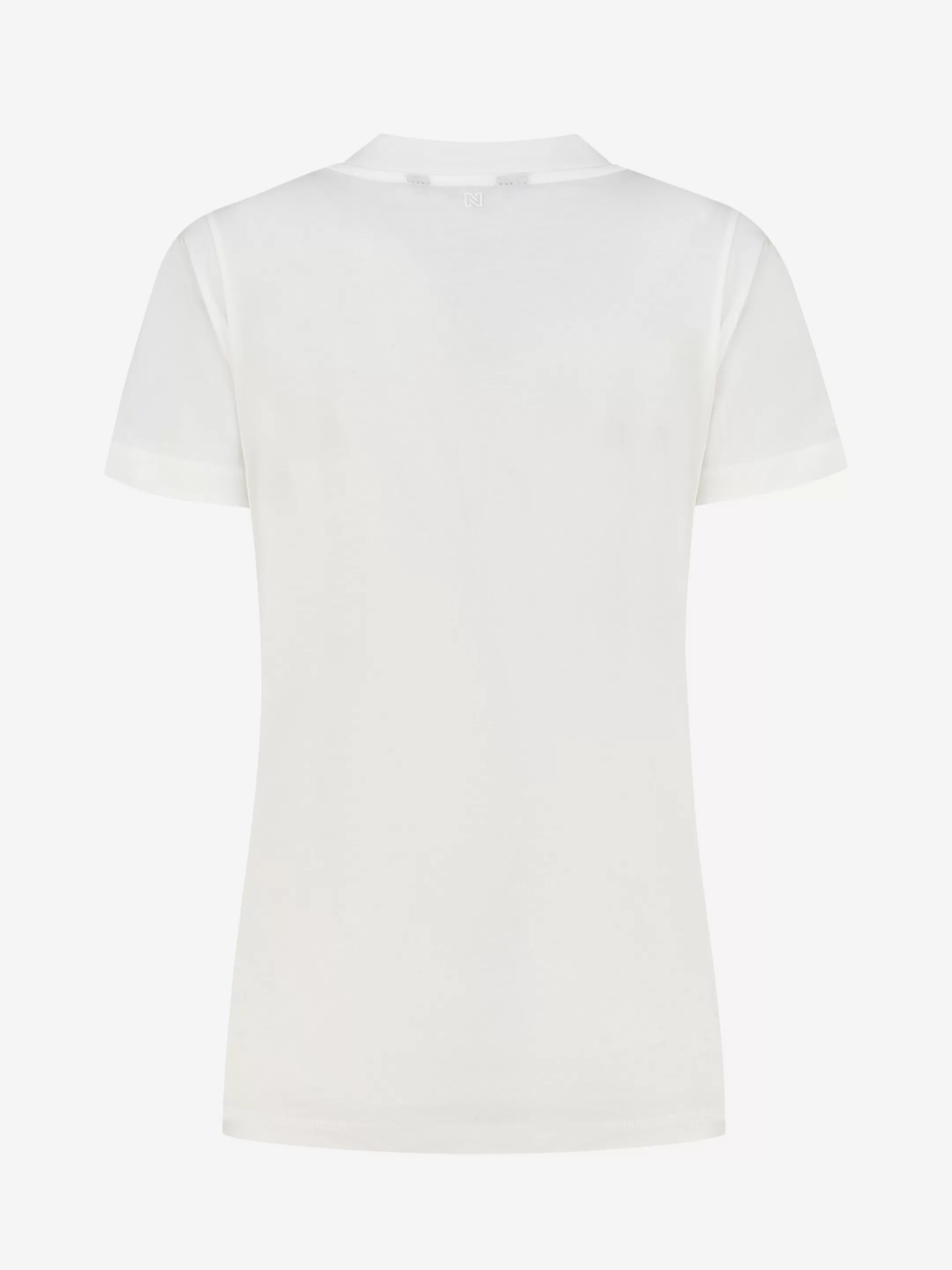 Cheap T-SHIRT MET KLEINE KNOPEN OP SCHOUDER T-shirts