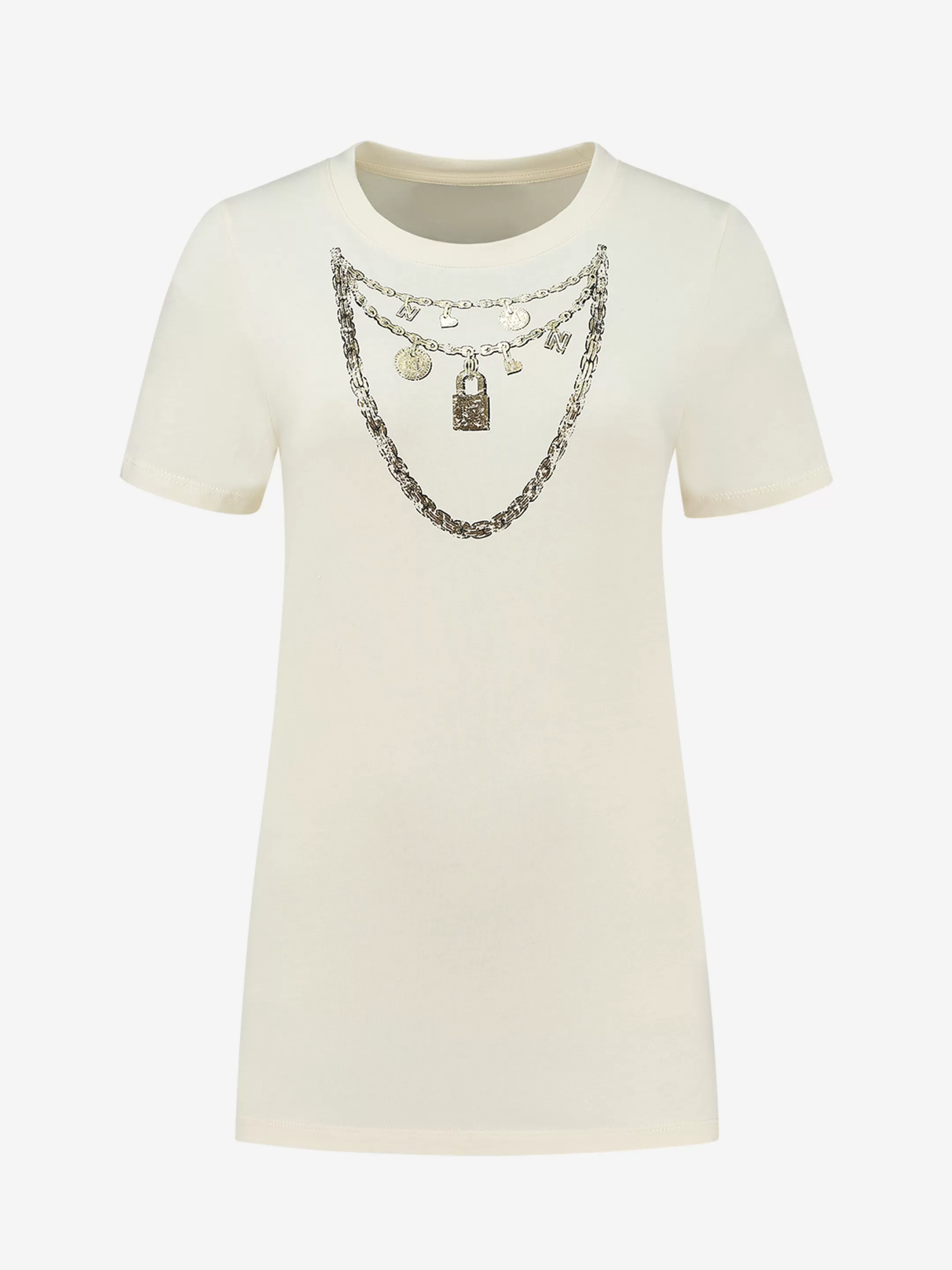 Cheap T-SHIRT MET PRINT VAN KETTING T-shirts