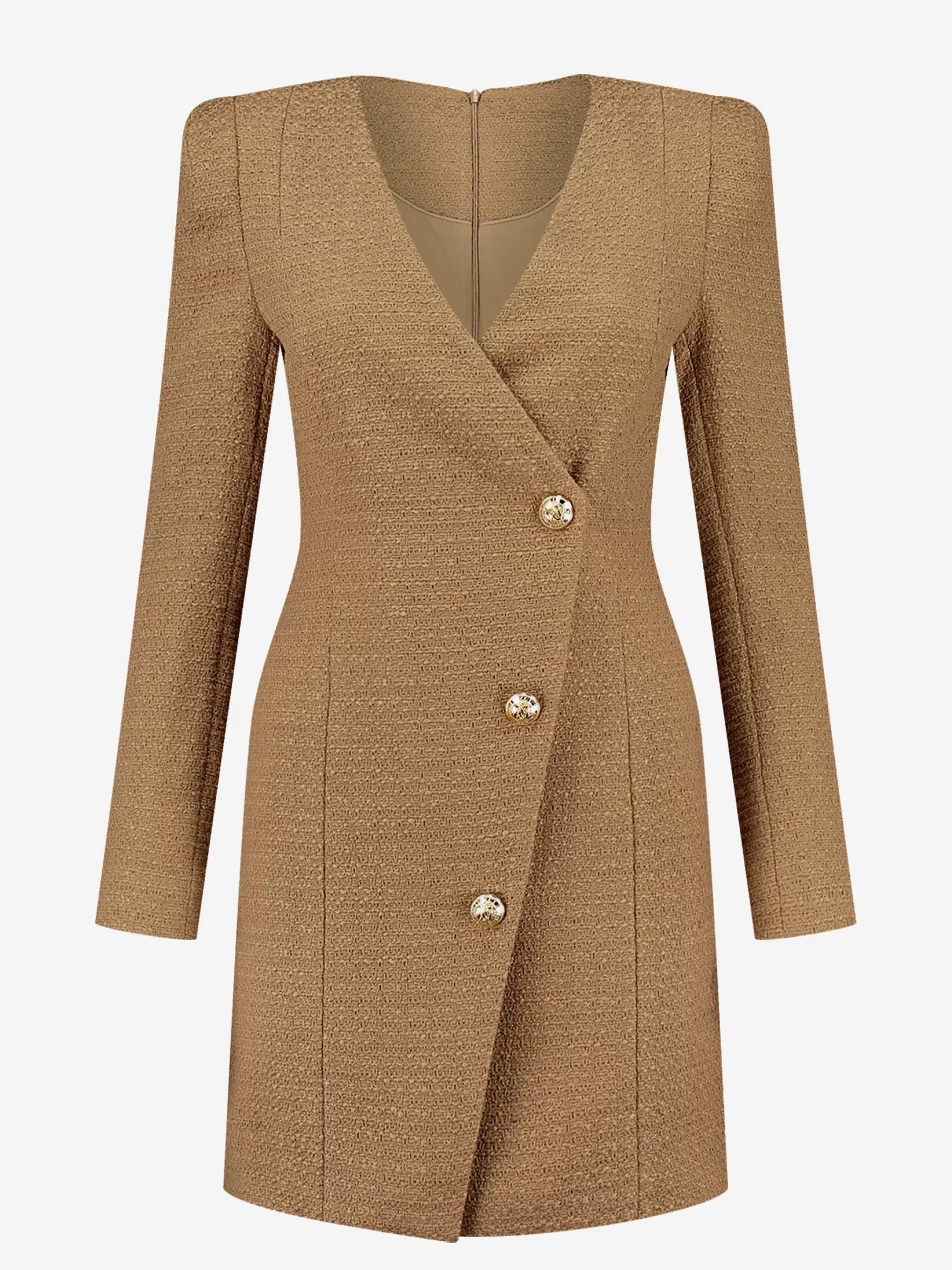 Cheap Tweed blazer dress Jurken