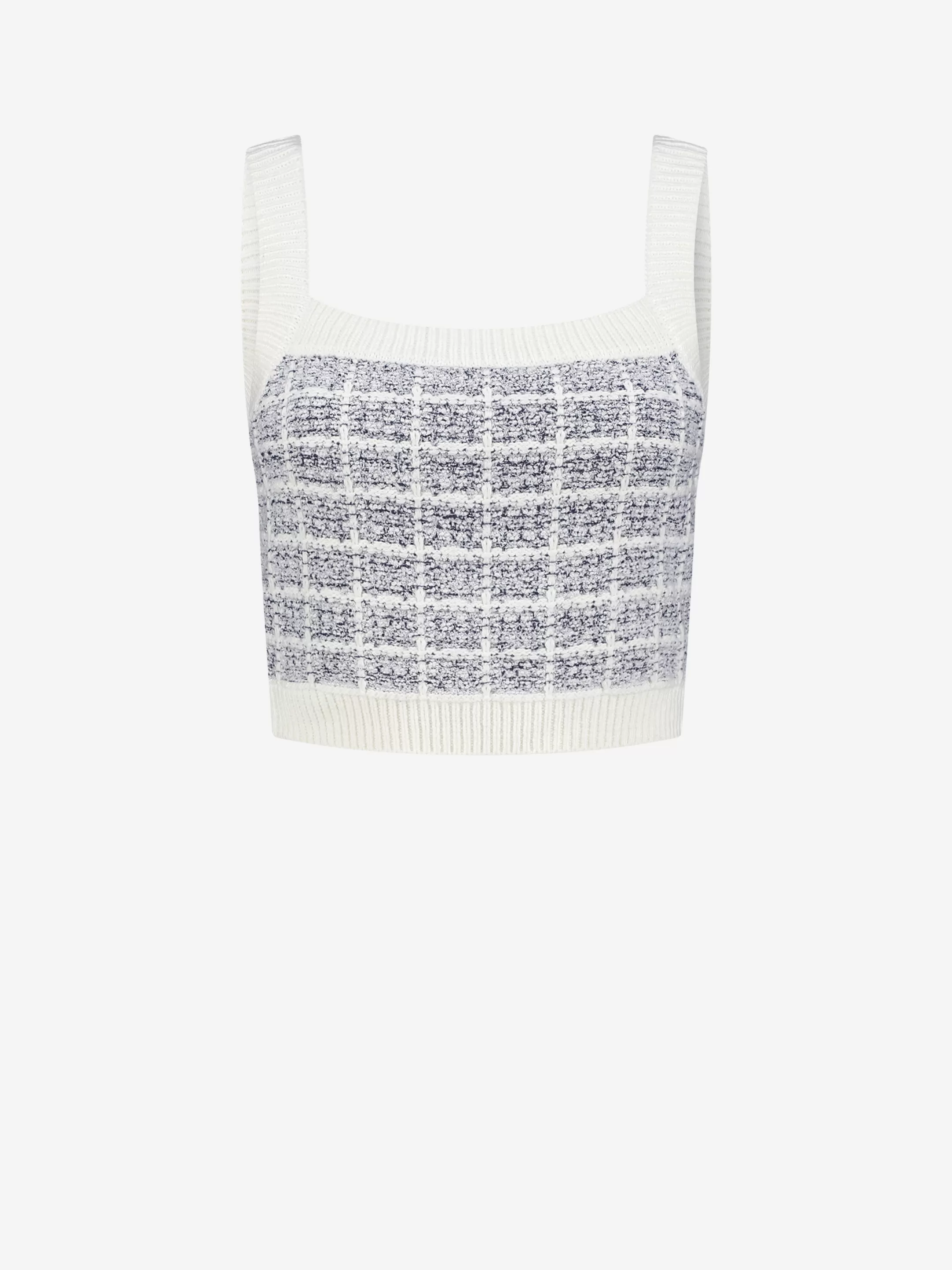 Online Tweed fitted crop top Tops | Sets